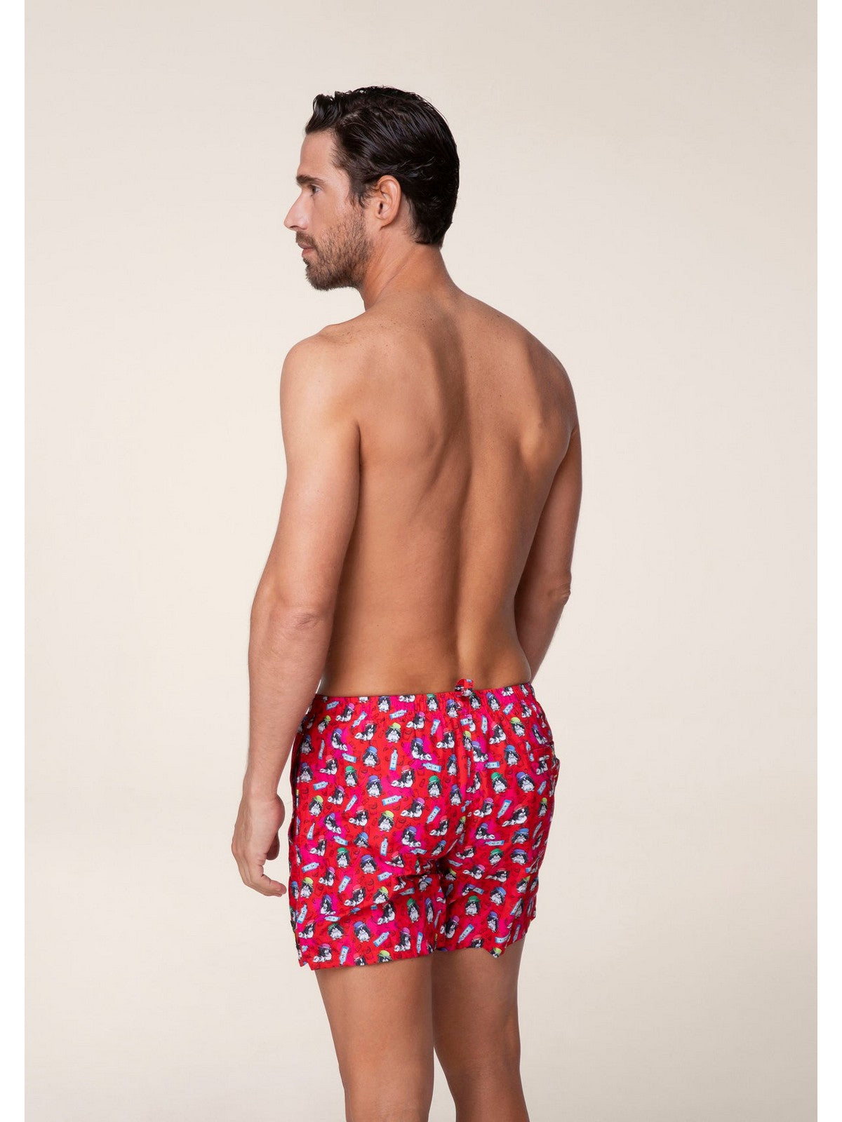 F ** k Costume de salle de bain hommes FK24-2060x18 rouge