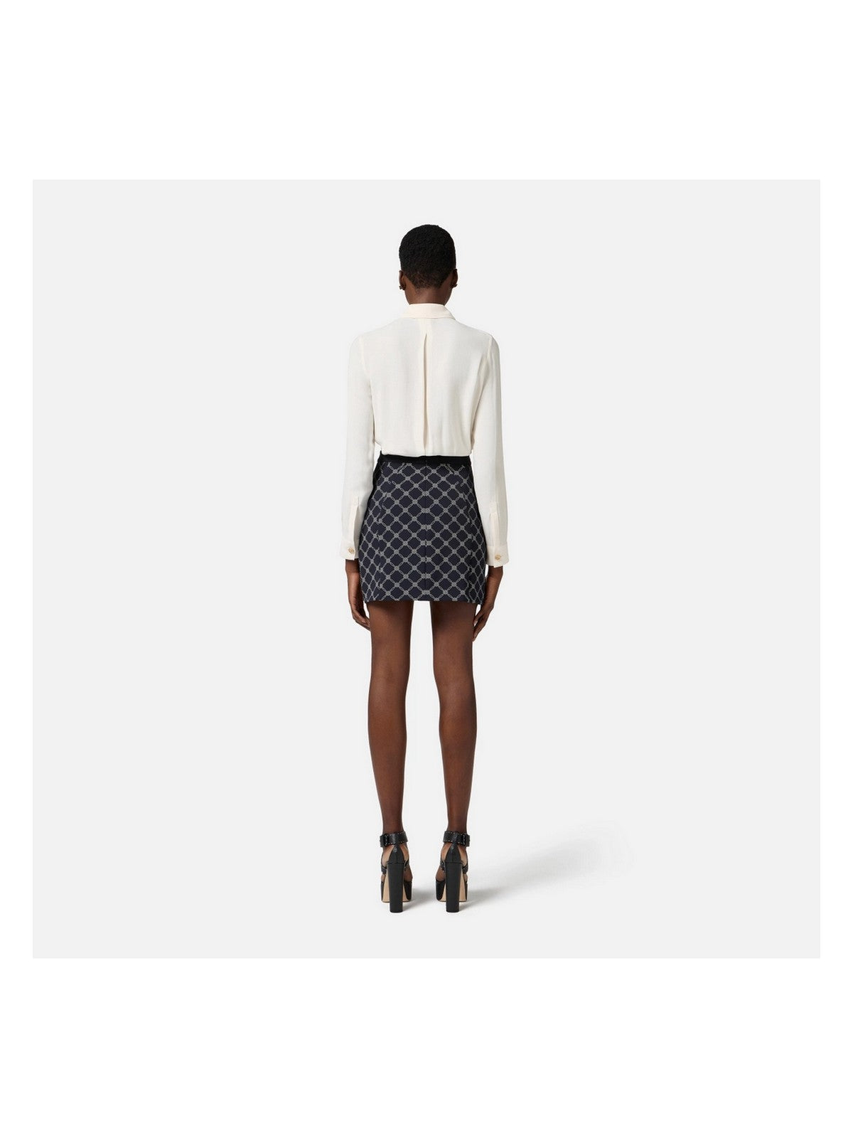 ELISABETTA FRANCHI Gonna Donna GOS0351E2-685 Nero gioboutiqueweb