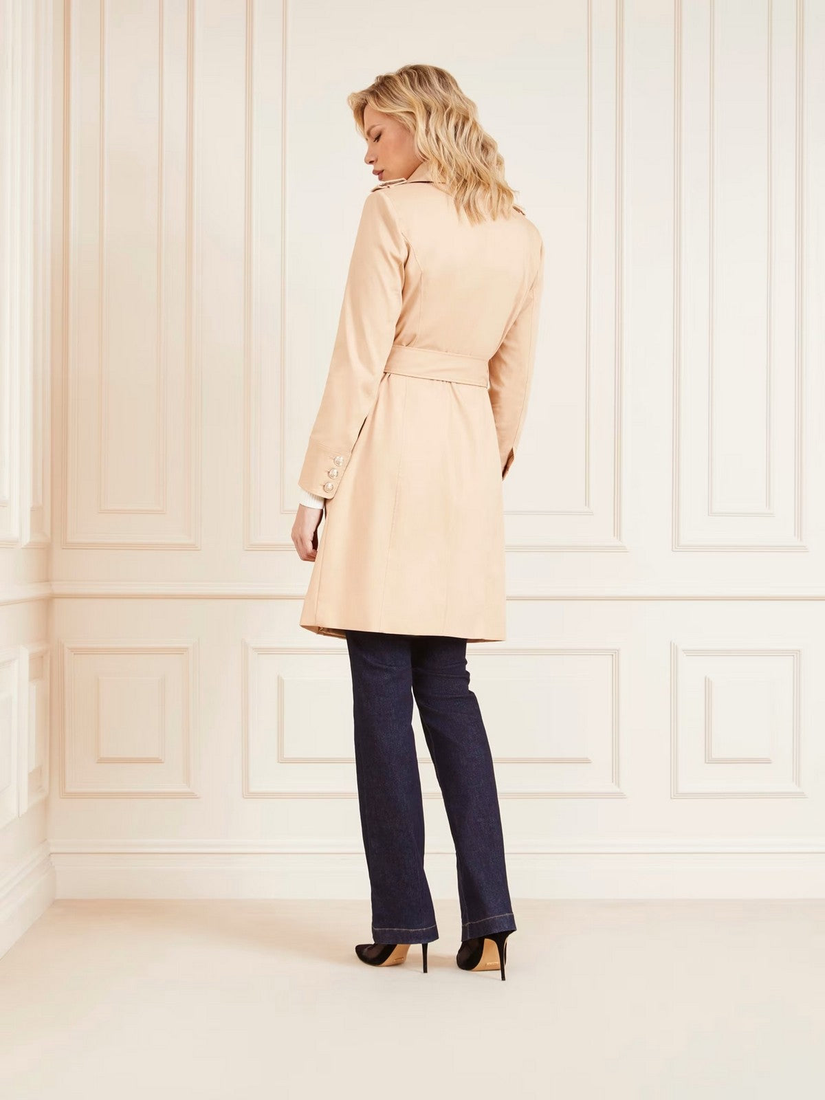 MARCIANO Trench Donna VERONIK TRENCH 4RGL06 9878Z G1G1 Beige gioboutiqueweb