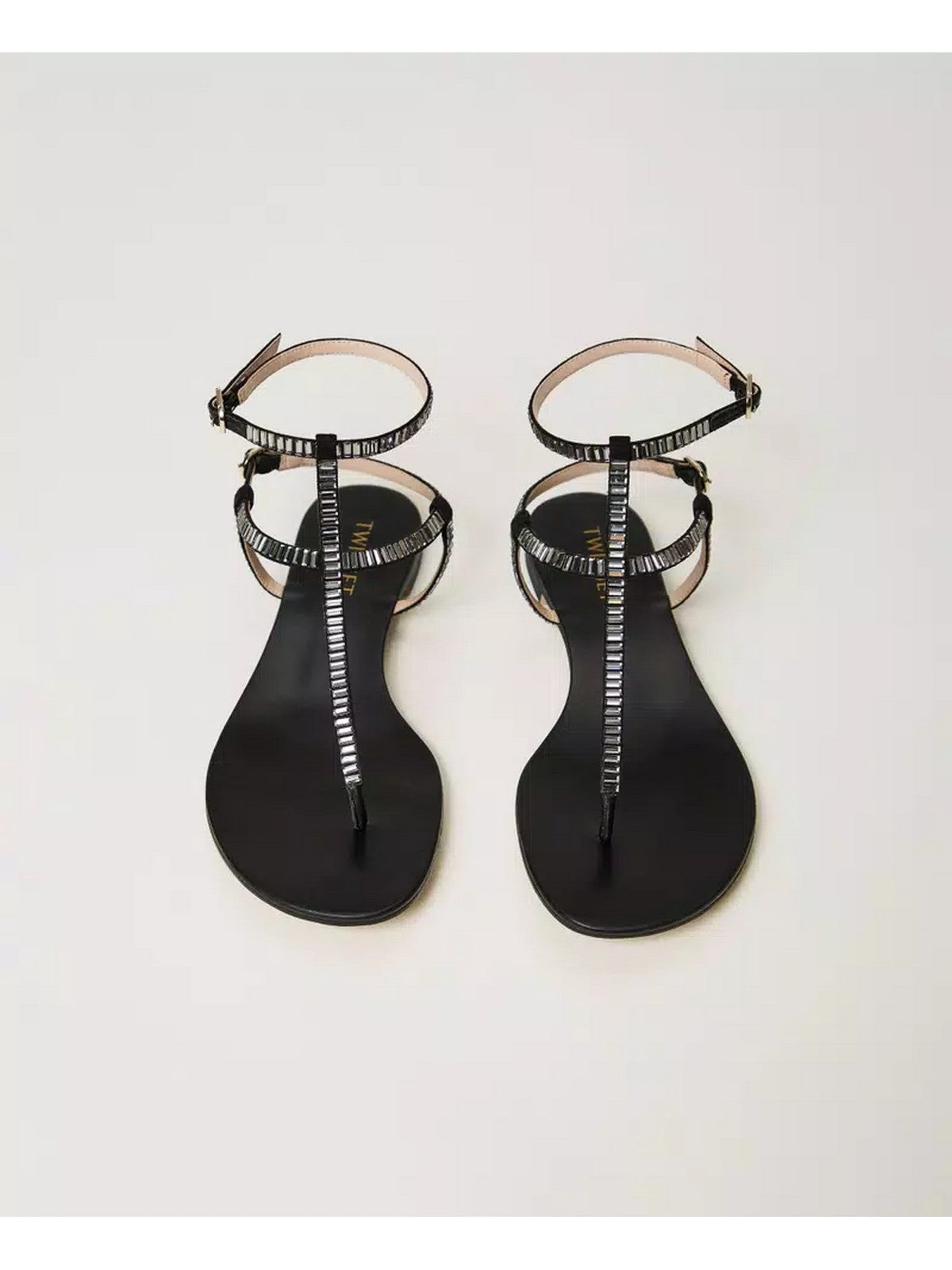 TWINSET Sandalo Donna 241TCT110 00006 Nero gioboutiqueweb