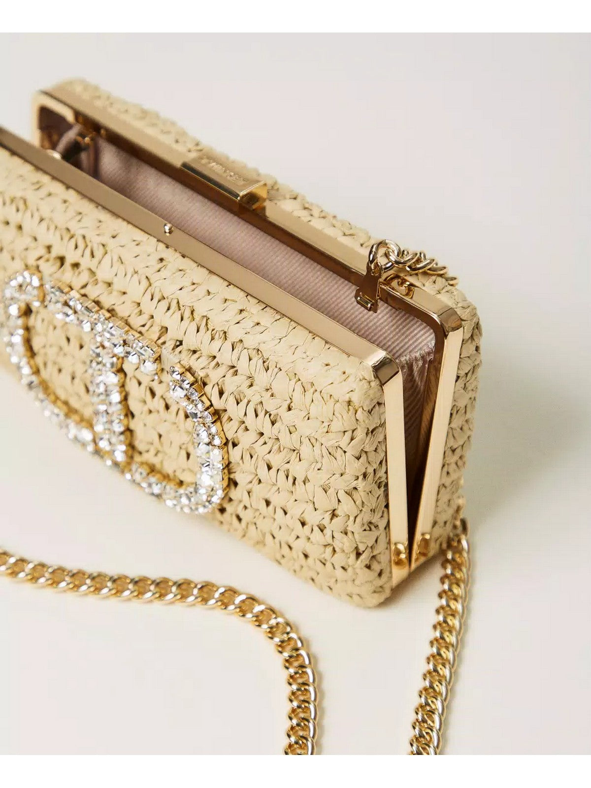 TWINSET Pochette Donna 251TD8240 00193 Beige gioboutiqueweb