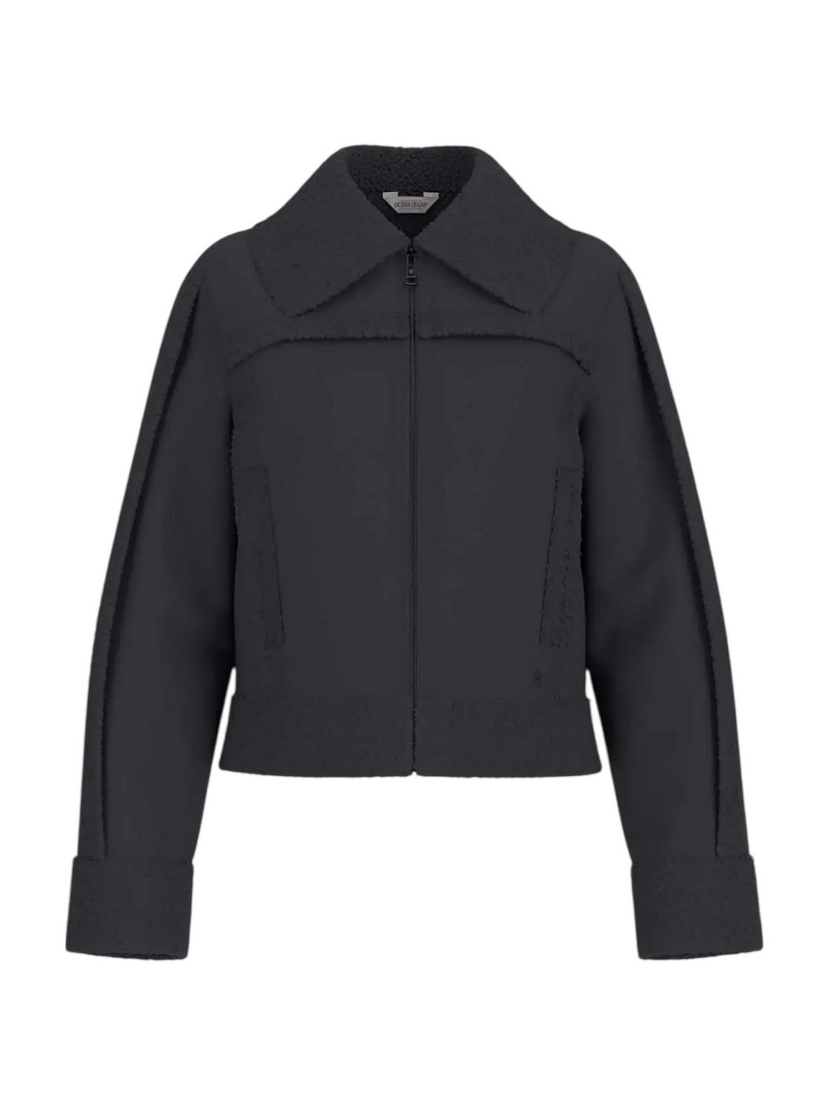 GUESS Giubbino Donna GJ FAUX SHEARLING JKT W5BL13 W1862 JBLK Jet Black A996