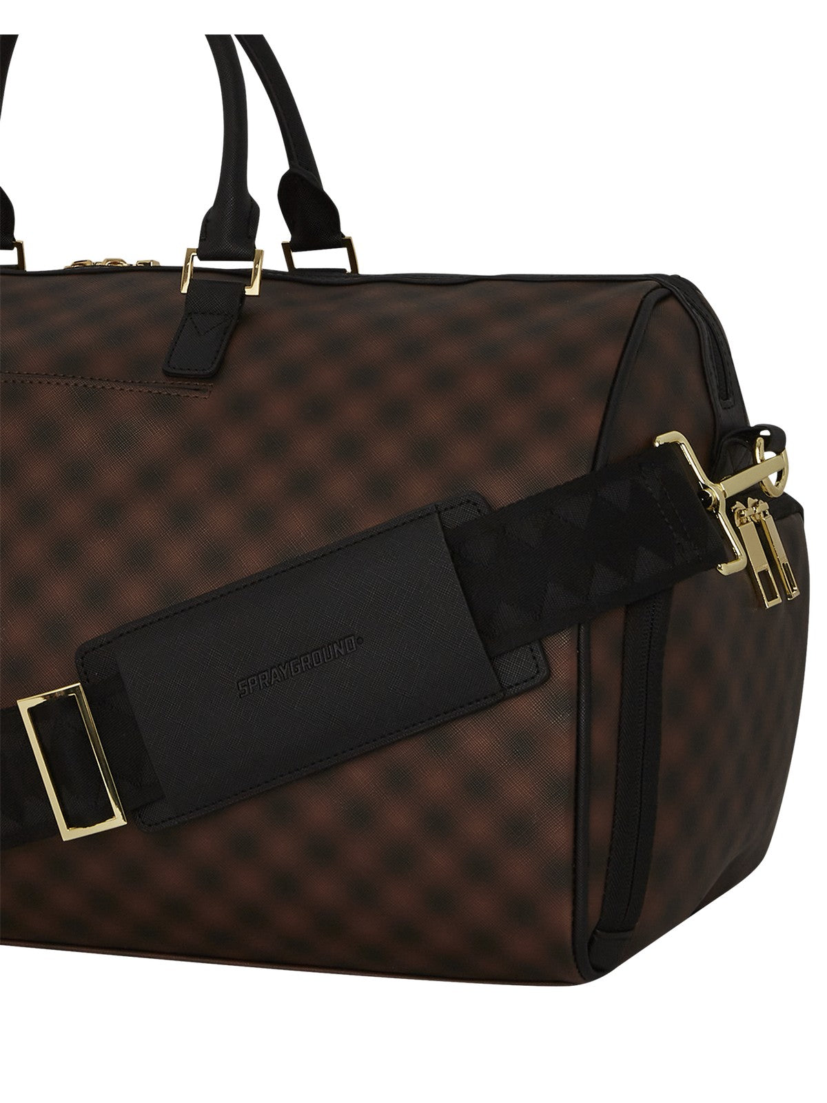 SPRAYGROUND Borsone Uomo SHARKS IN PARIS BLUR DUFFLE 910D6849NSZ Marrone gioboutiqueweb