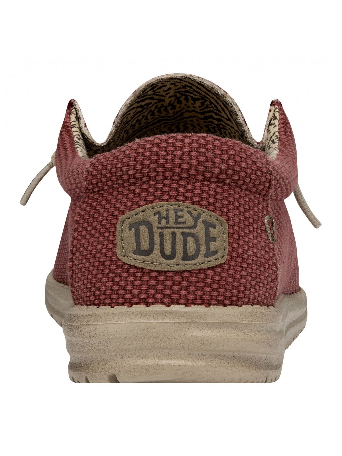 HEY DUDE Mocassino Uomo Wally Braided HD.40003 6VP Rosso gioboutiqueweb