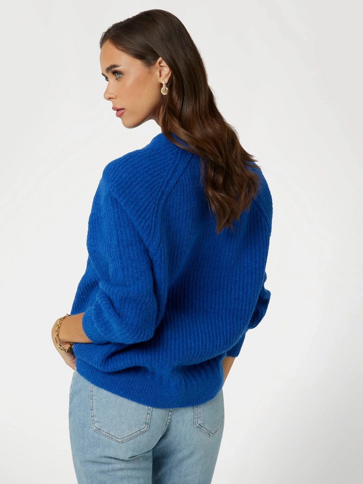 GUESS Maglione Donna LS CN CABLE MARGOT SWTR W4BR0O Z3LG0 G7N9 Blu gioboutiqueweb