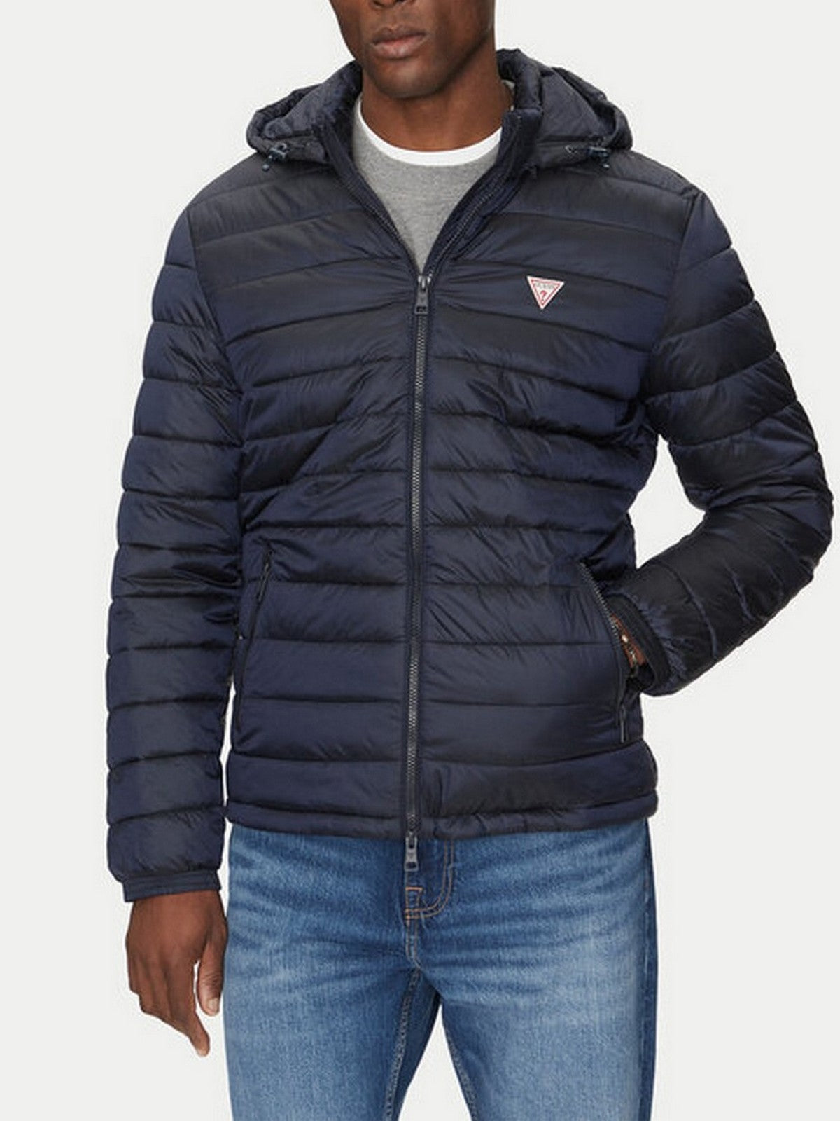 GUESS Piumino Uomo GJ HOODED PUFFER M5RL99 WHAB2 A71W DARING OCEAN