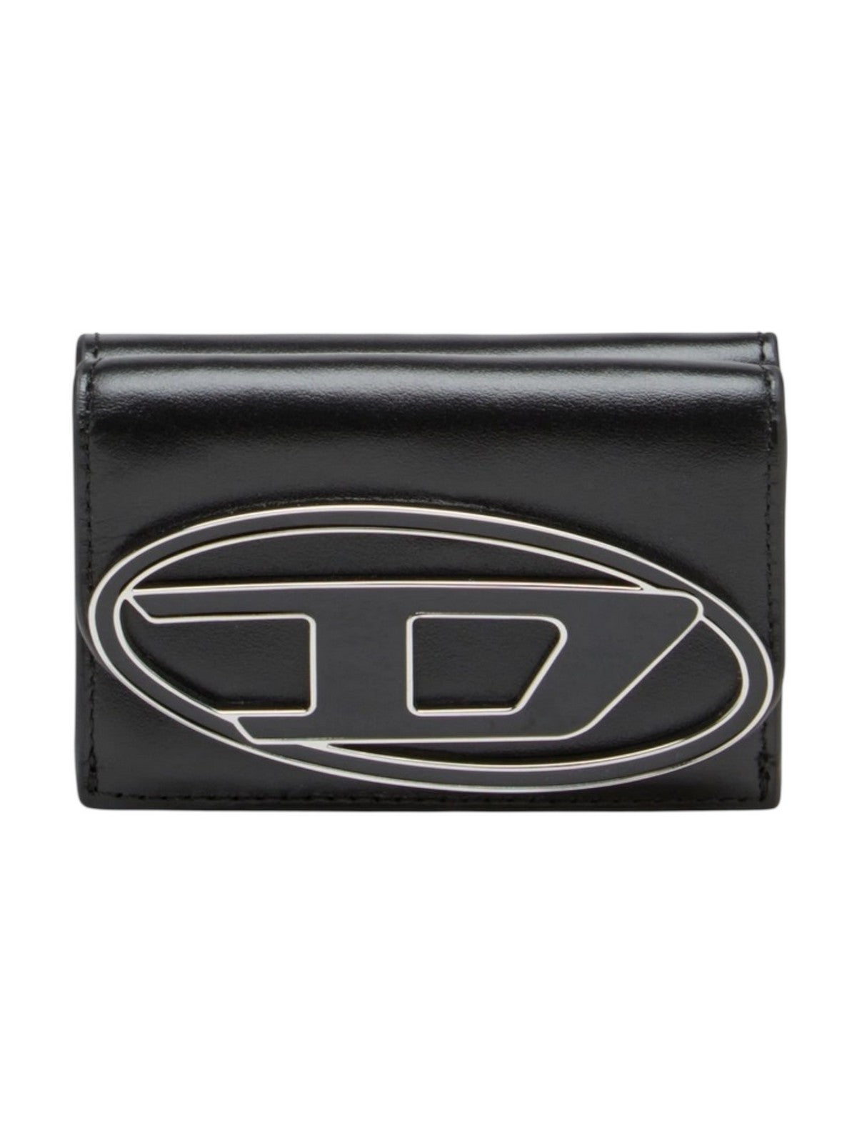 DIESEL Portafoglio Donna 1DR 1DR TRI FOLD COIN XS II WALLET X09887 PR818 T8013 001 - BLACK