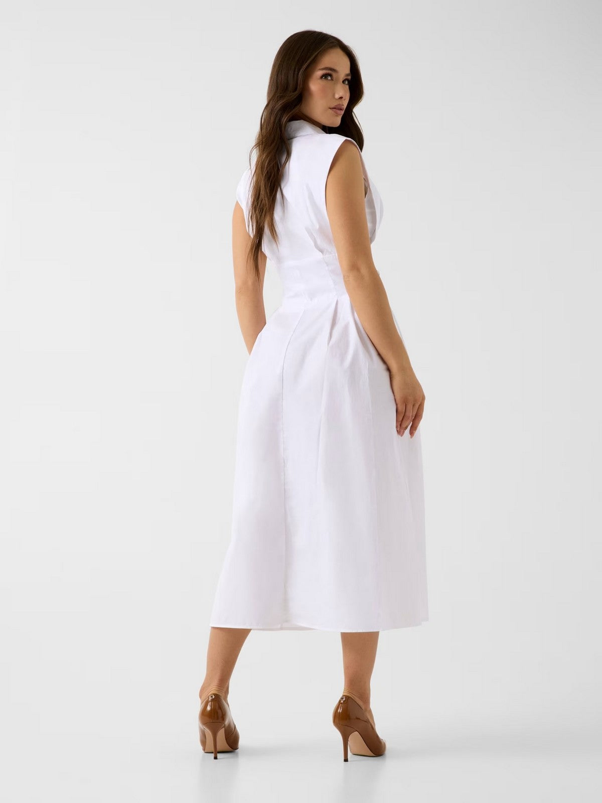 GUESS Abito Donna SL CHERRY DRESS W6GKA0 W2353 G011 PURE WHITE