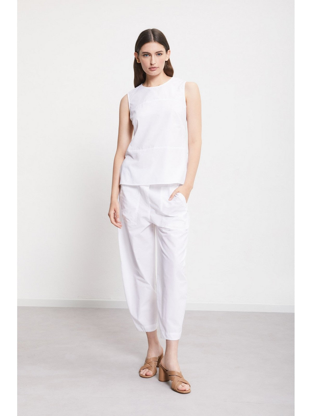 OTTOD'AME Top Donna DT9180 1948 Bianco gioboutiqueweb