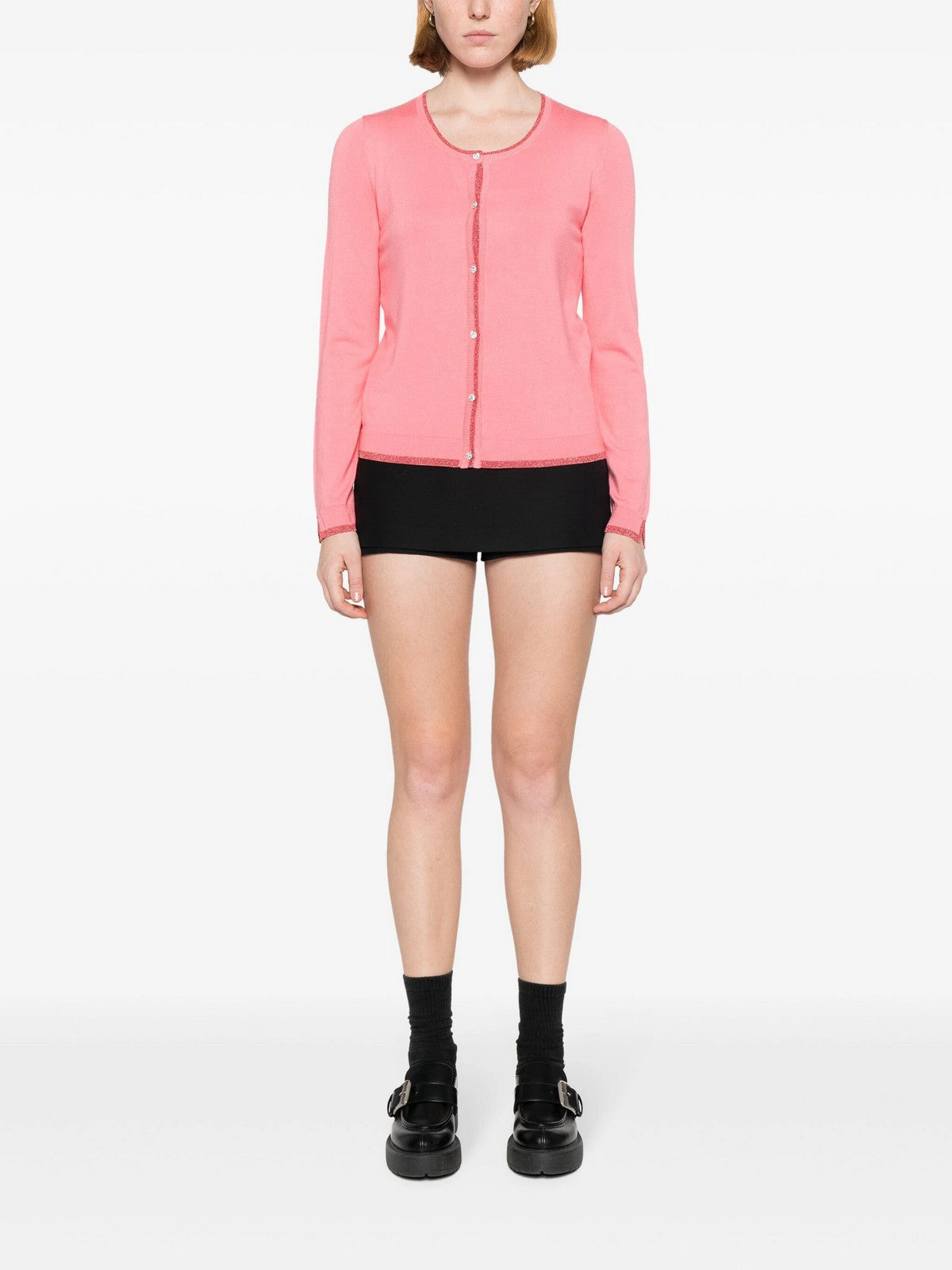 Liu Jo White Cardigan Frau MA4076ms49i 71736 Rosa