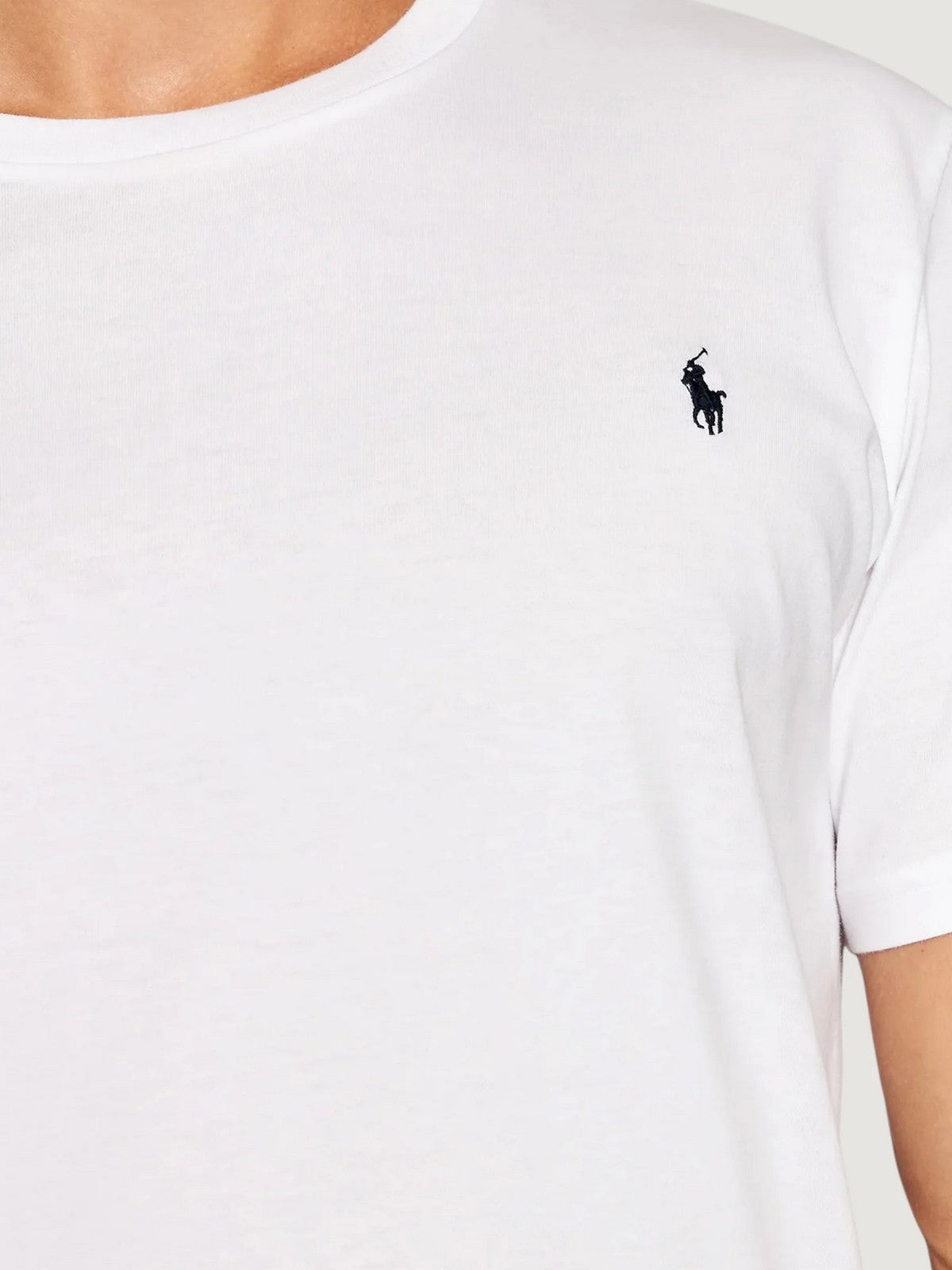 POLO RALPH LAUREN T-shirt Uomo S/S CREW-SLEEP-TOP 714844756 005 WHITE / NAVY PP