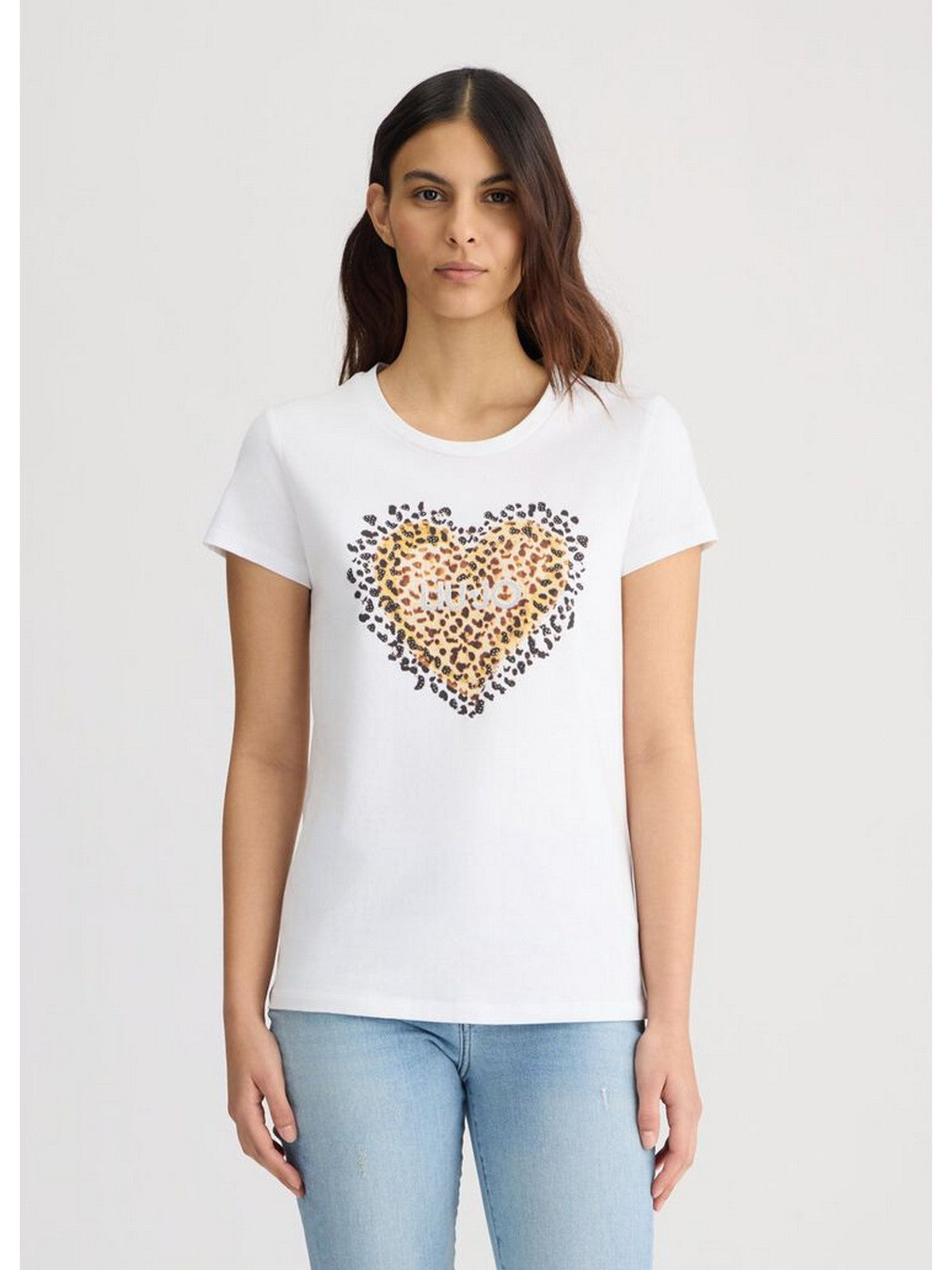 LIU JO WHITE T-shirt Donna WA5240JS923 M9681 Bianco gioboutiqueweb