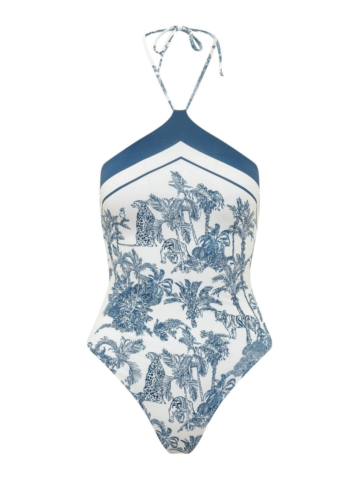 MC2 SAINT BARTH Costume da bagno Donna MERYEM 09091L BLUE SAFARI 1036