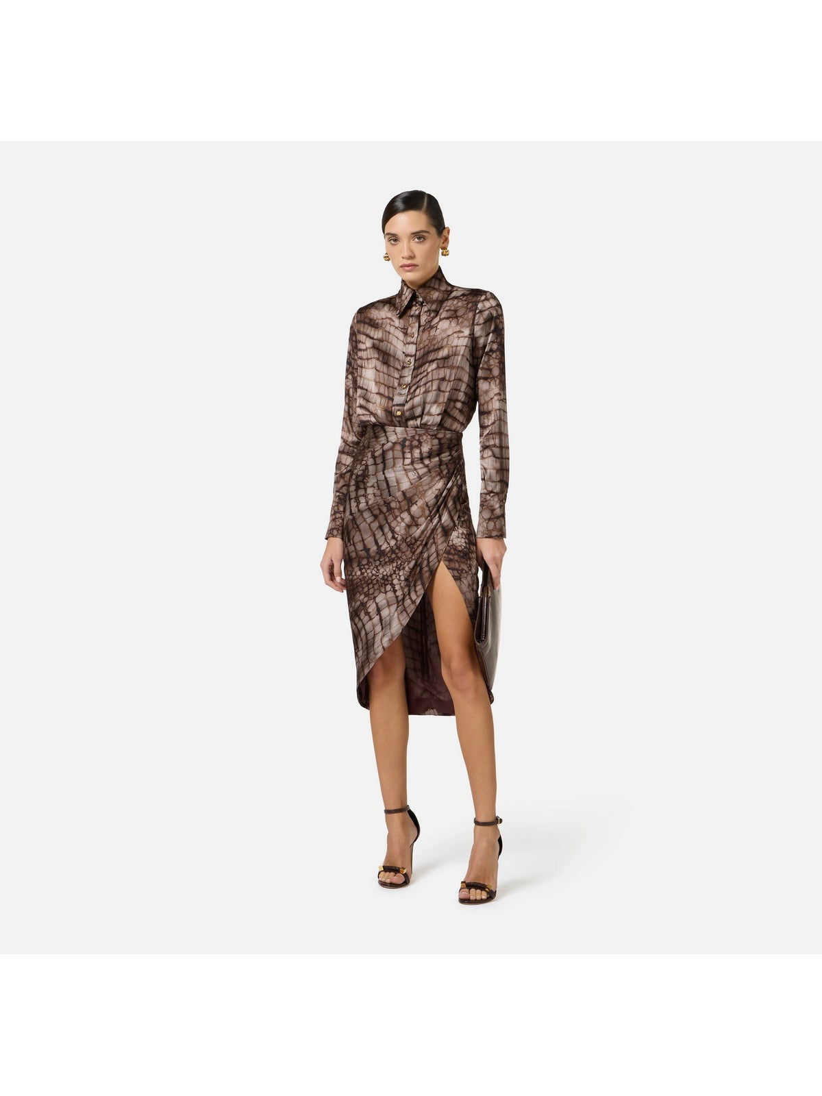 ELISABETTA FRANCHI Abito Donna AB89261E2 644 CACAO