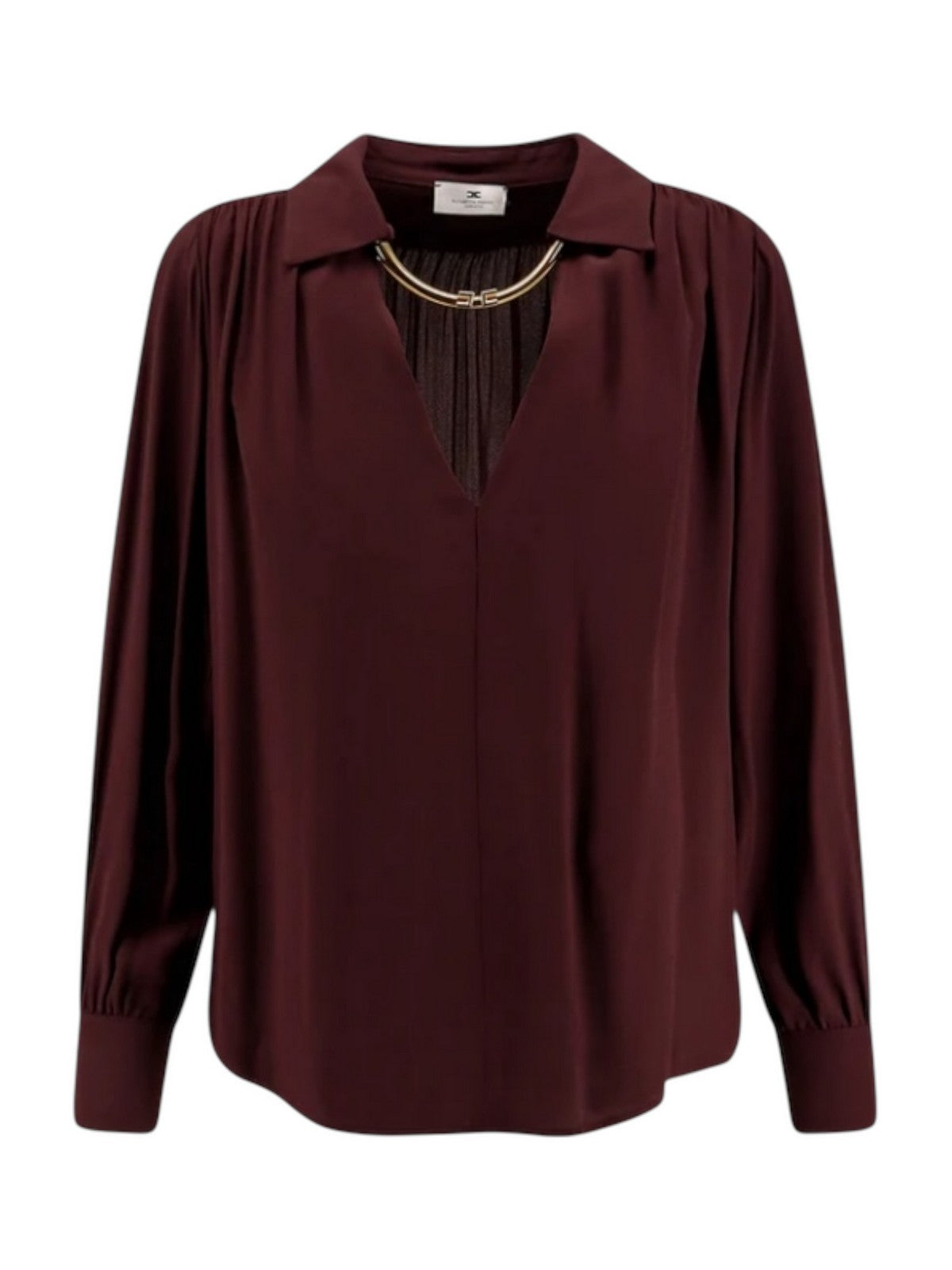 ELISABETTA FRANCHI Camicia Donna CA12356E2 EA4 MERLOT gioboutiqueweb