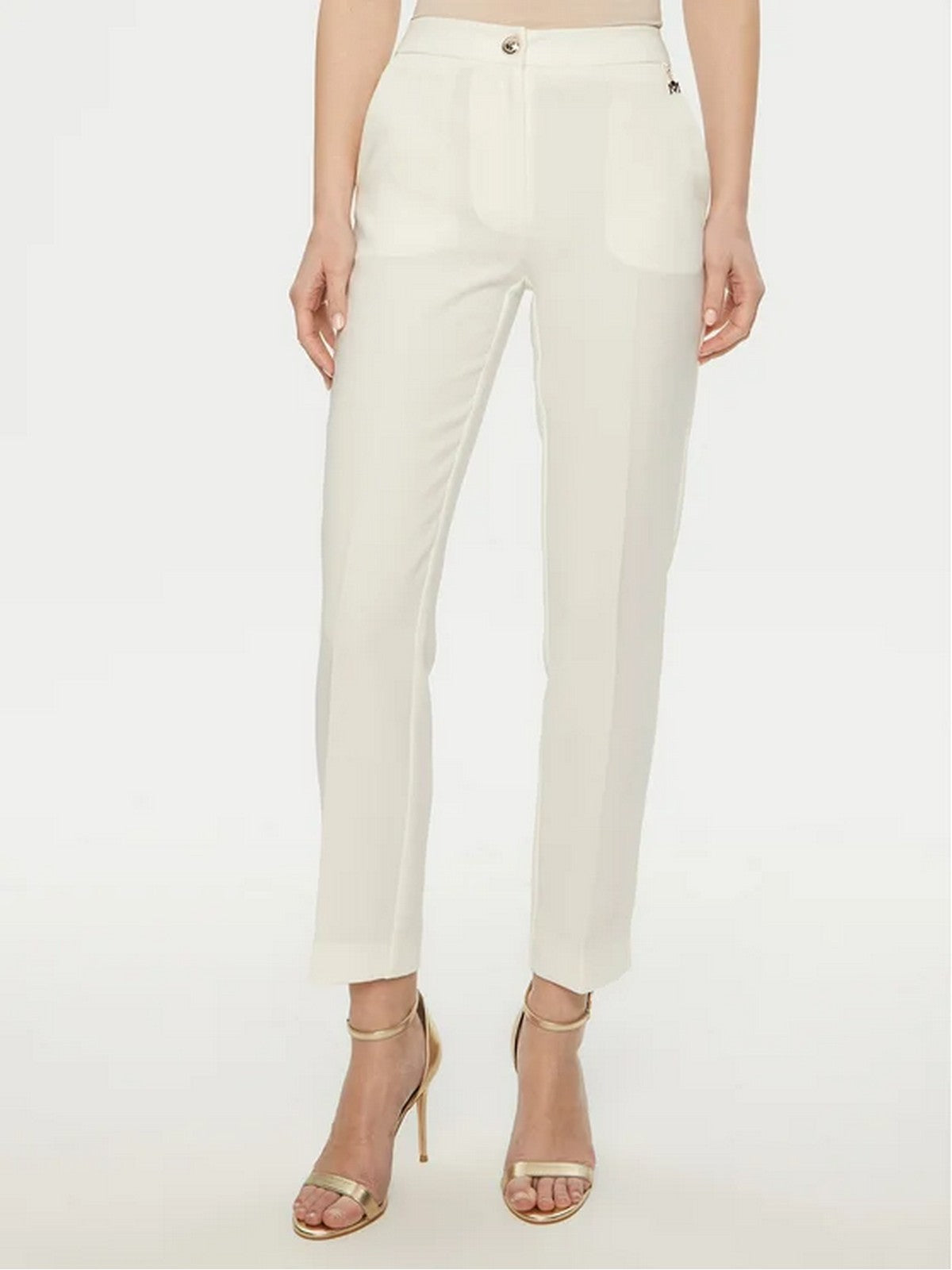 MARCIANO Pantalone Donna BECKY CHINO PANT 5RGB03 7115A MCDM Bianco gioboutiqueweb