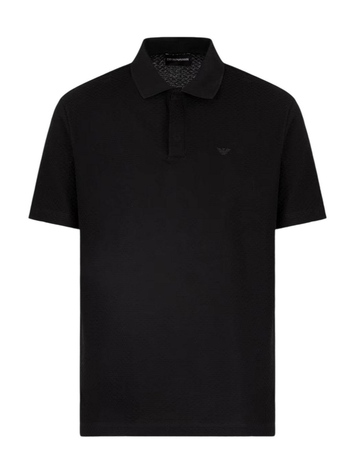 EMPORIO ARMANI Polo Uomo EM001729 AF14874 FC039 BLACK CHEVRON gioboutiqueweb