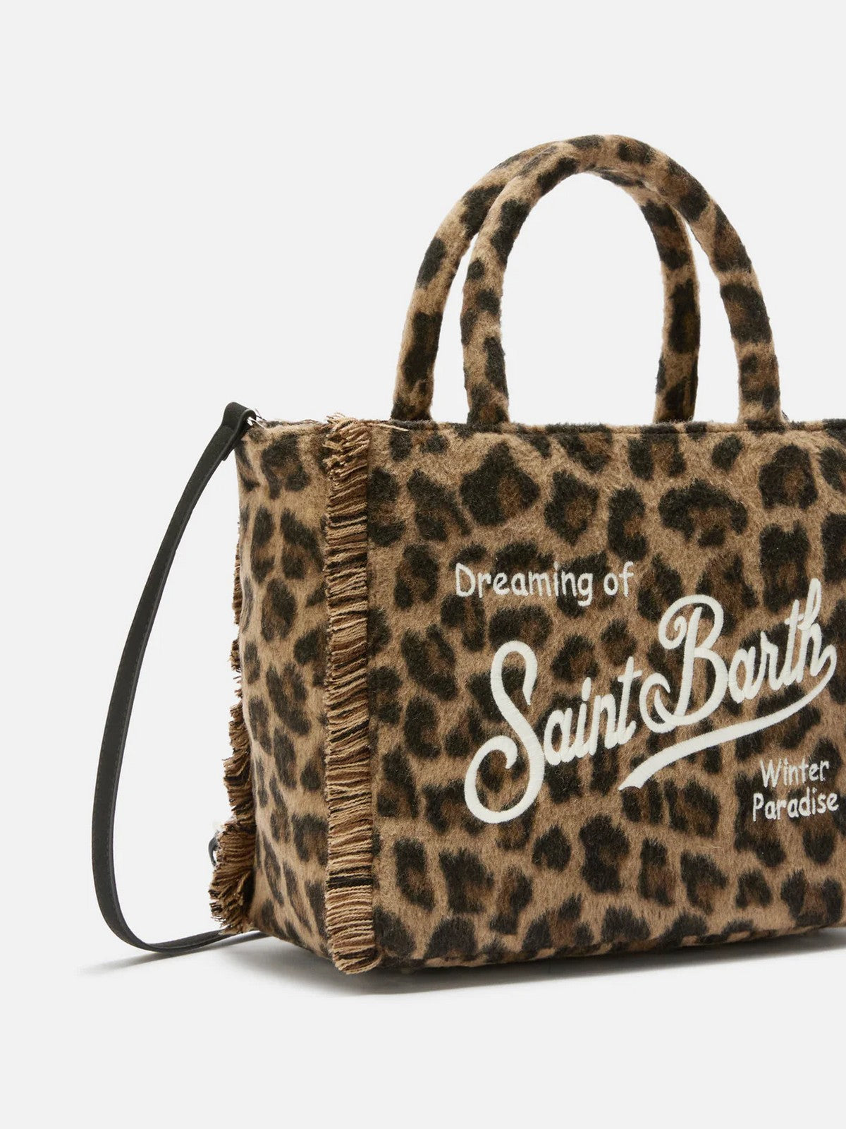 MC2 SAINT BARTH Borsa Donna COLETTE FELT 00223I LEOPARD MIDI 18 EMB