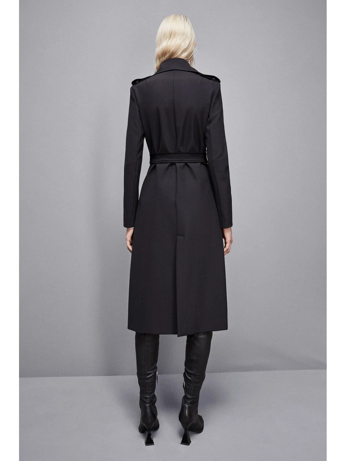 PATRIZIA PEPE Trench Donna 8O0137 A2AW K103 Nero gioboutiqueweb