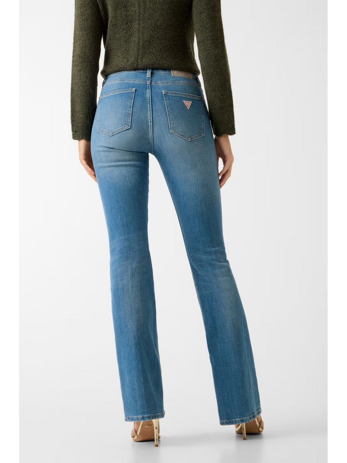 GUESS Jeans Donna SEXY FLARE W6RA0L D6882 SFWH SUNFLOWER BLISS WASH
