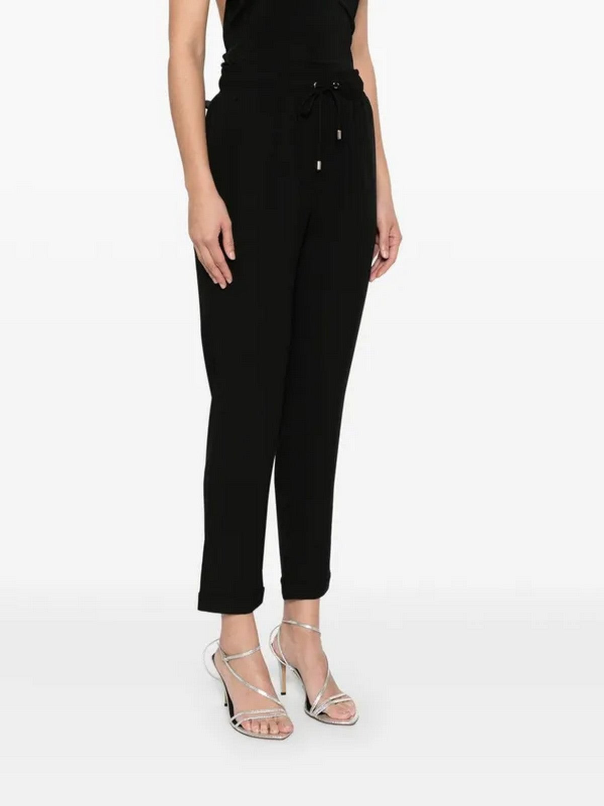 LIU JO SPORT Pantalone Donna TA5140TS423 C3672 Nero/sz tape gioboutiqueweb