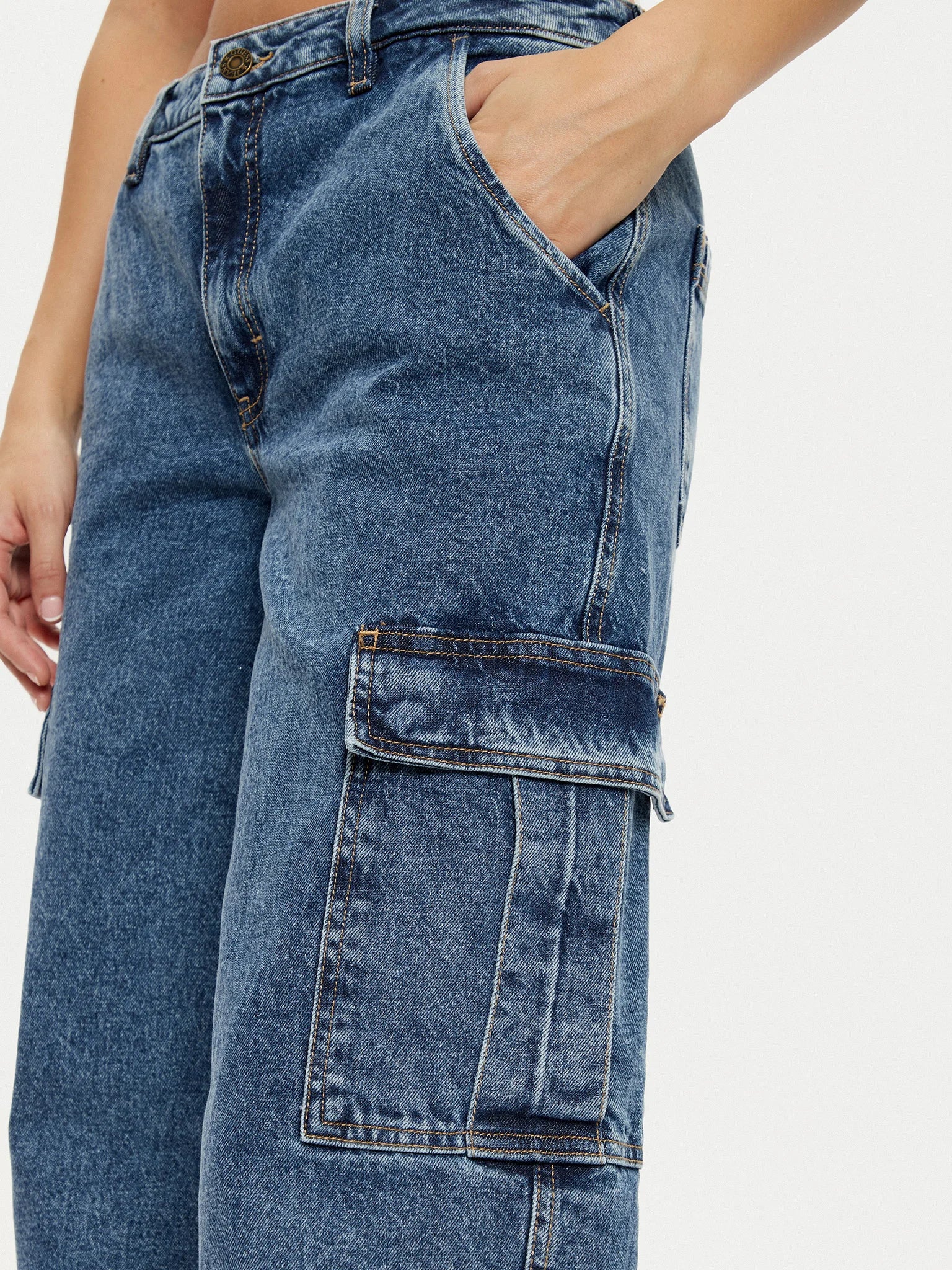 GUESS Jeans Donna GJ G10 CARGO W5RA1R D5M43 M3DW Blu gioboutiqueweb