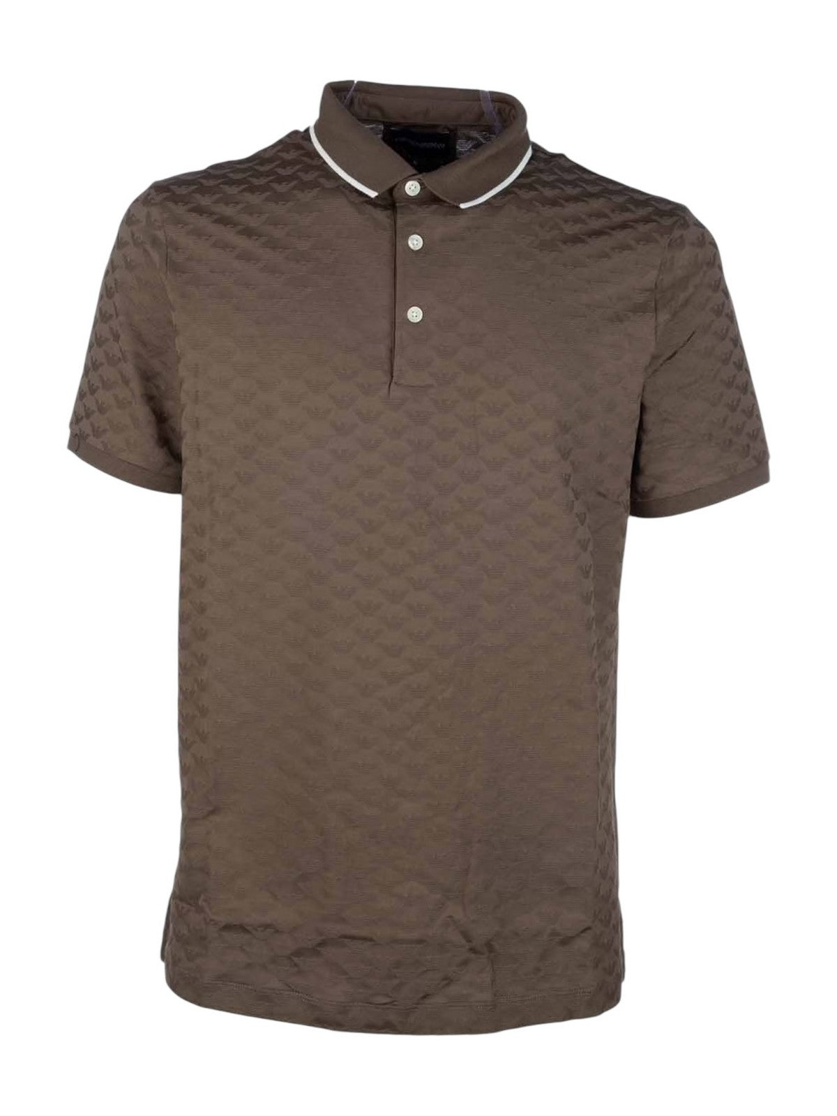 EMPORIO ARMANI Polo Uomo 8N1FP0 1JHWZ U6195 CHOCOLATE CHIP gioboutiqueweb