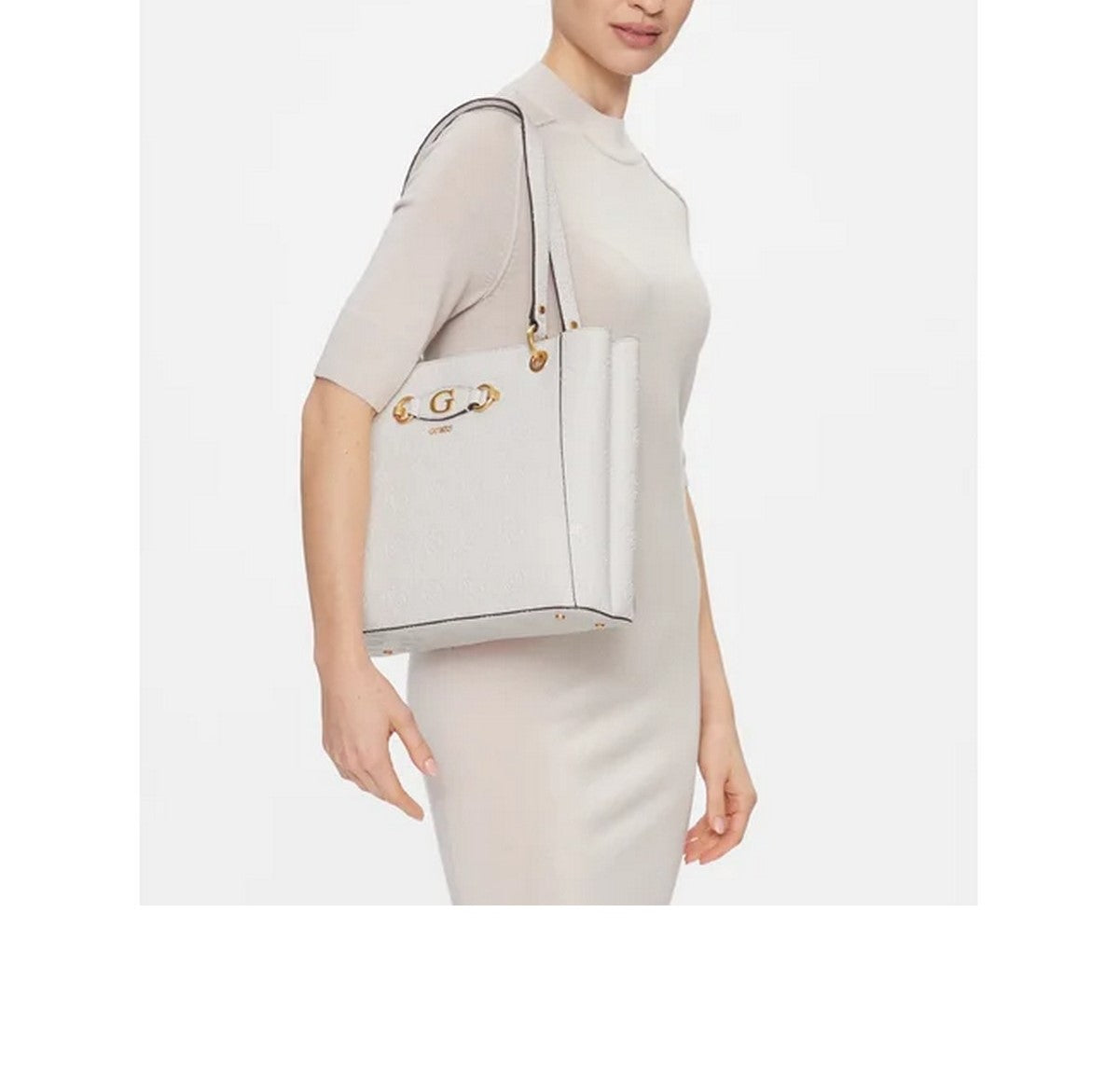 GUESS Borsa Donna G James Logo HWPD92 09250 STL Bianco gioboutiqueweb