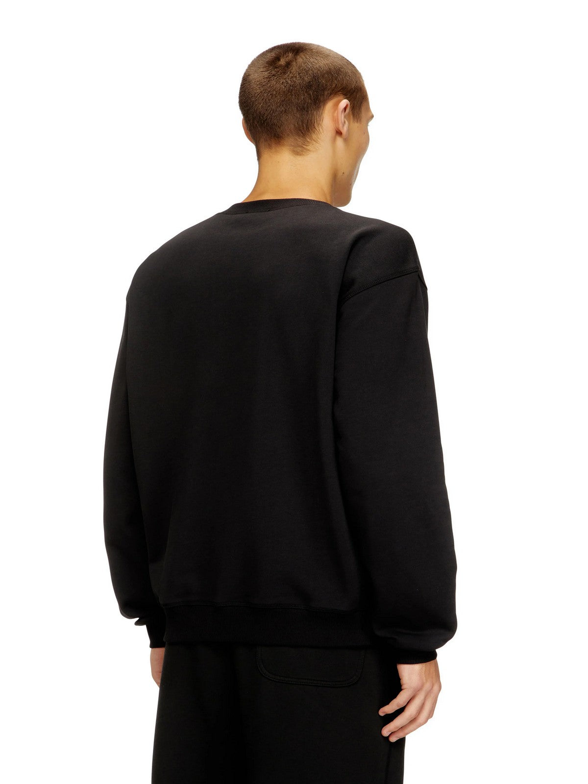 DIESEL Felpa Uomo S-NORM-IOD FELPA A20446 0BKBW 900 001 - BLACK