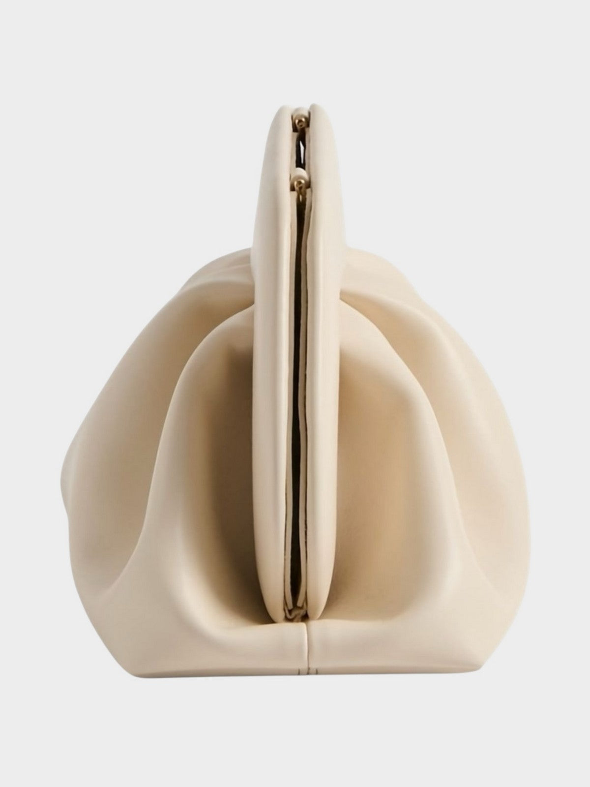 THEMOIRè Bios Medium vegan fabric bag cream eco-friendly design