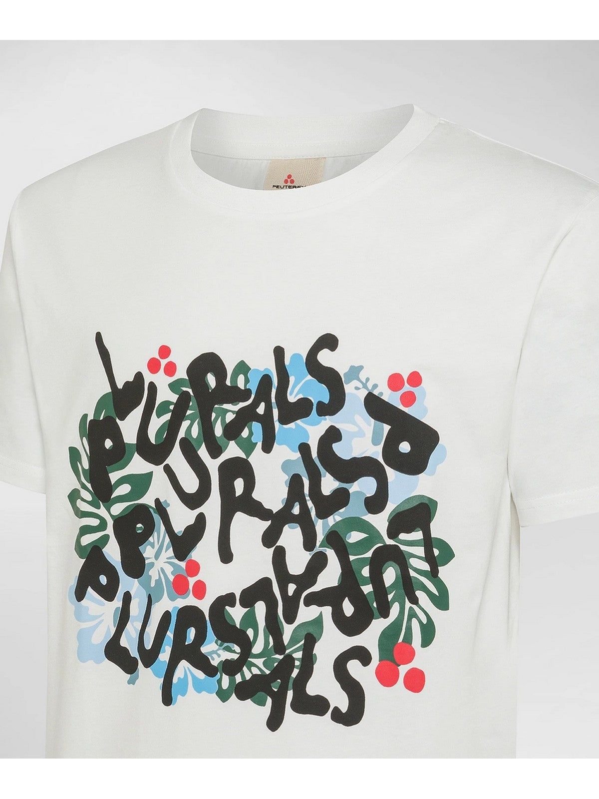 Peuterey T-Shirt und Herren Pole Tophino Print Reg Peu5201 99011969 730 Weiß