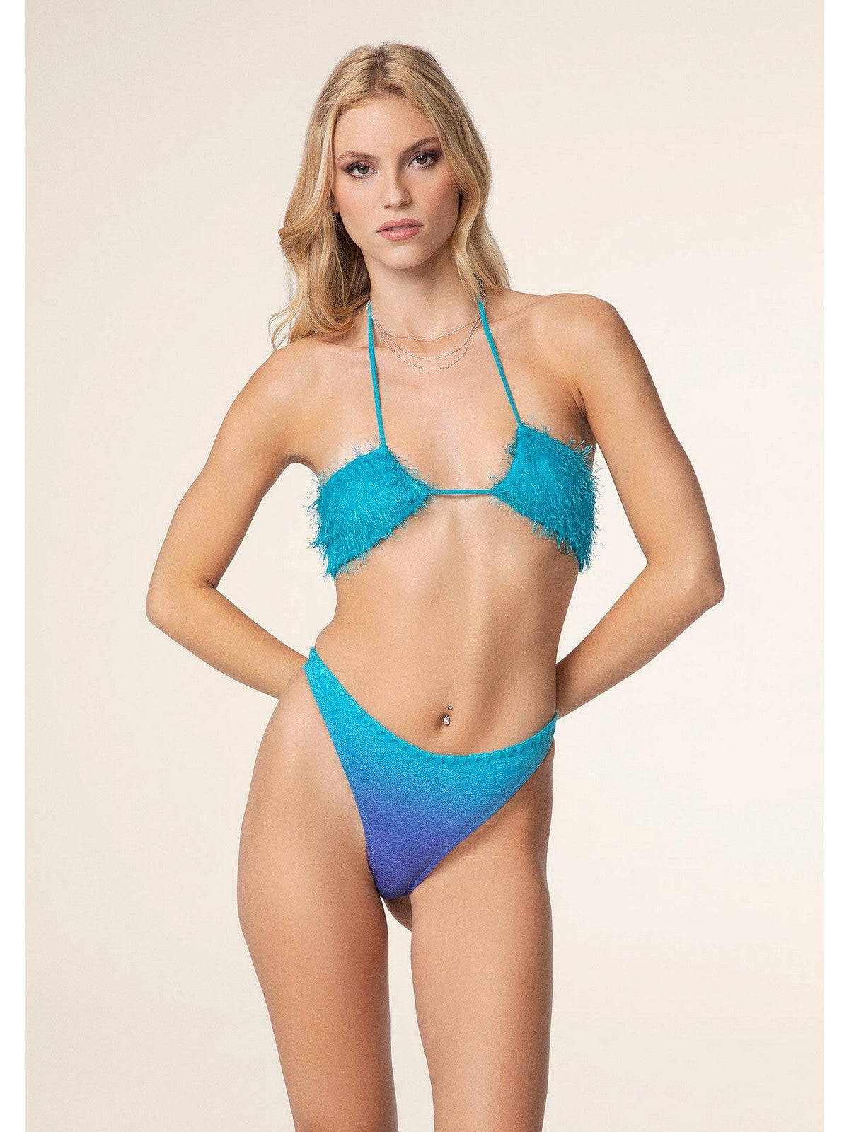 F**K Costume da bagno Donna FK25-1133X46 Turchese