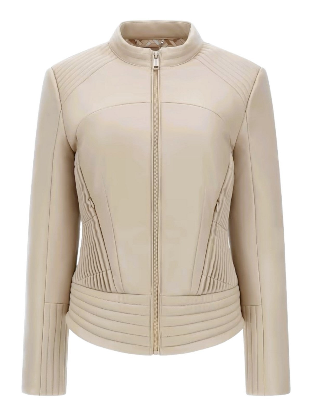 GUESS Giubbino Donna Lea Corset Pu Jacket W4RL12 WFWT0 G1F7 Bianco gioboutiqueweb