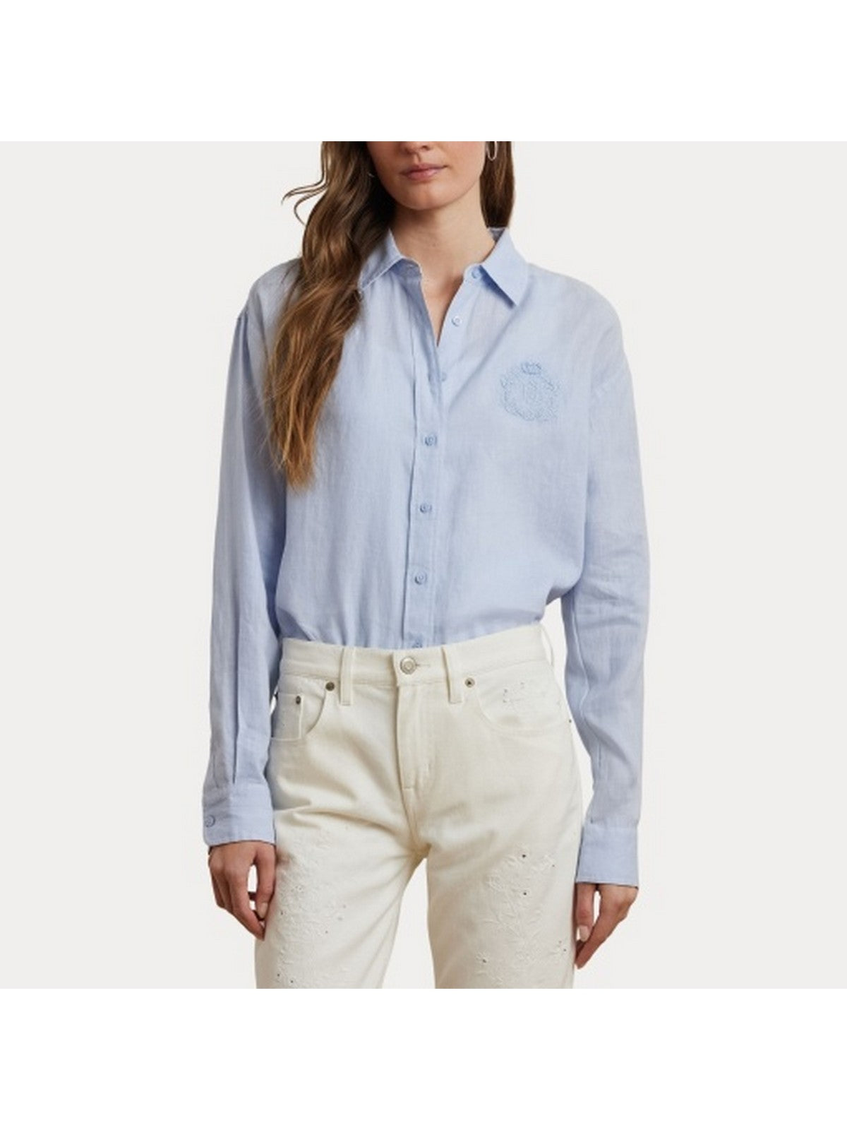 LAUREN RALPH LAUREN Camicia Donna ZAVANDRA 200966201 002 Blu gioboutiqueweb