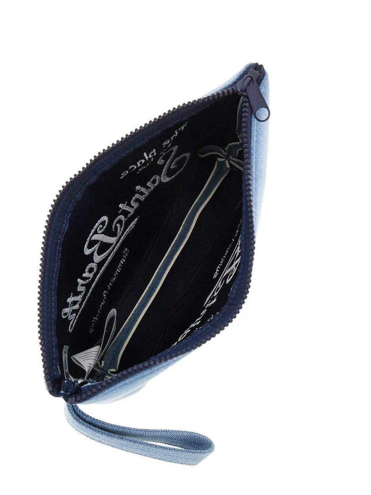 MC2 SAINT BARTH Pochette Unisex adulto ALINE DENIM L 01759L DENIM LIGHT EMB