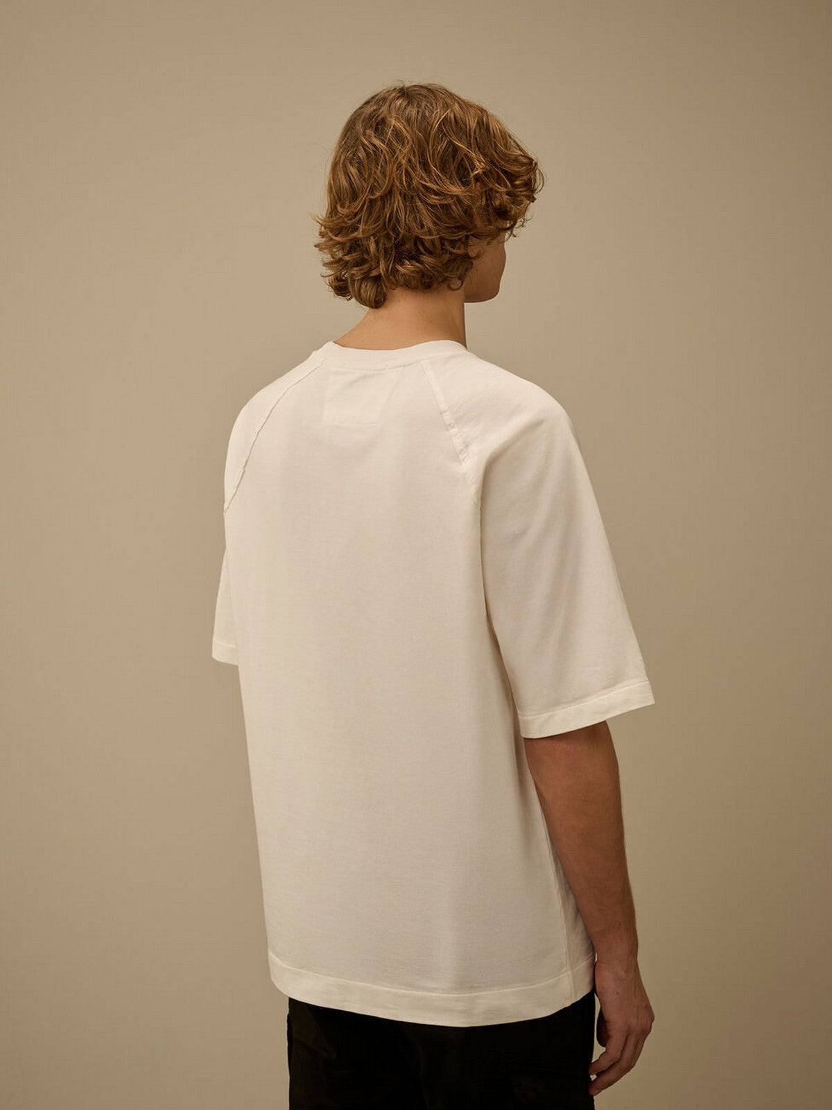C.P. COMPANY T-shirt Uomo 20CMSS034A002246G 103 103 - GAUZE WHITE