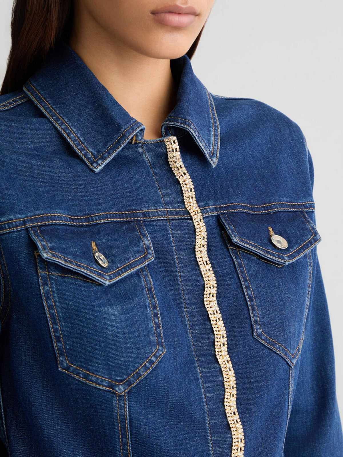 LIU JO BLUE DENIM Giubbino Donna UA5143D0243 78828 Blu gioboutiqueweb