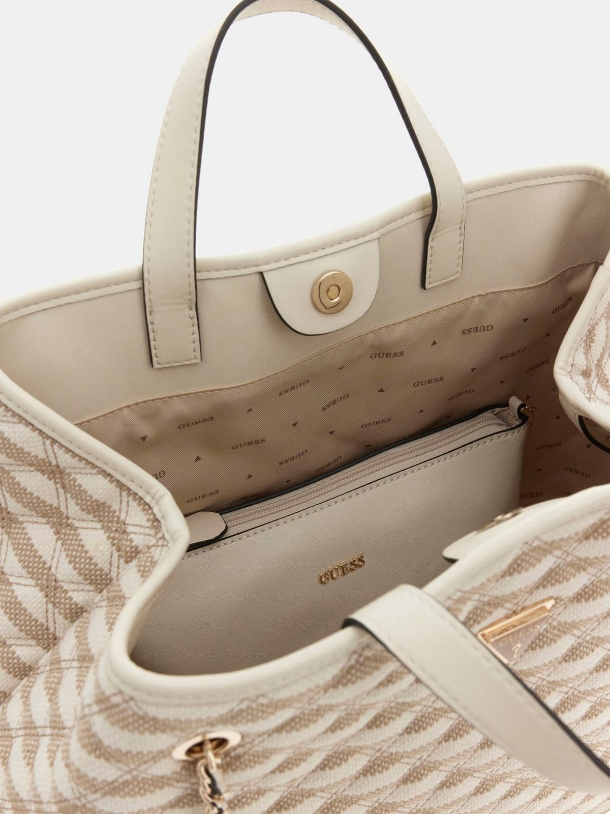 GUESS Borsa Donna GIULLY II LARGE 2 IN 1 TOTE HWAG96 73290 TMU TAUPE MULTI