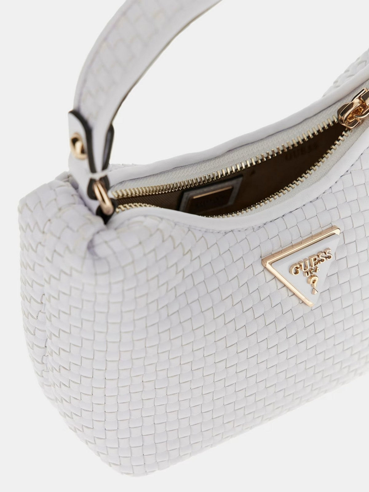 GUESS Borsa Donna Emelda Crossbody Top HWWG92 19730 WHI Bianco gioboutiqueweb