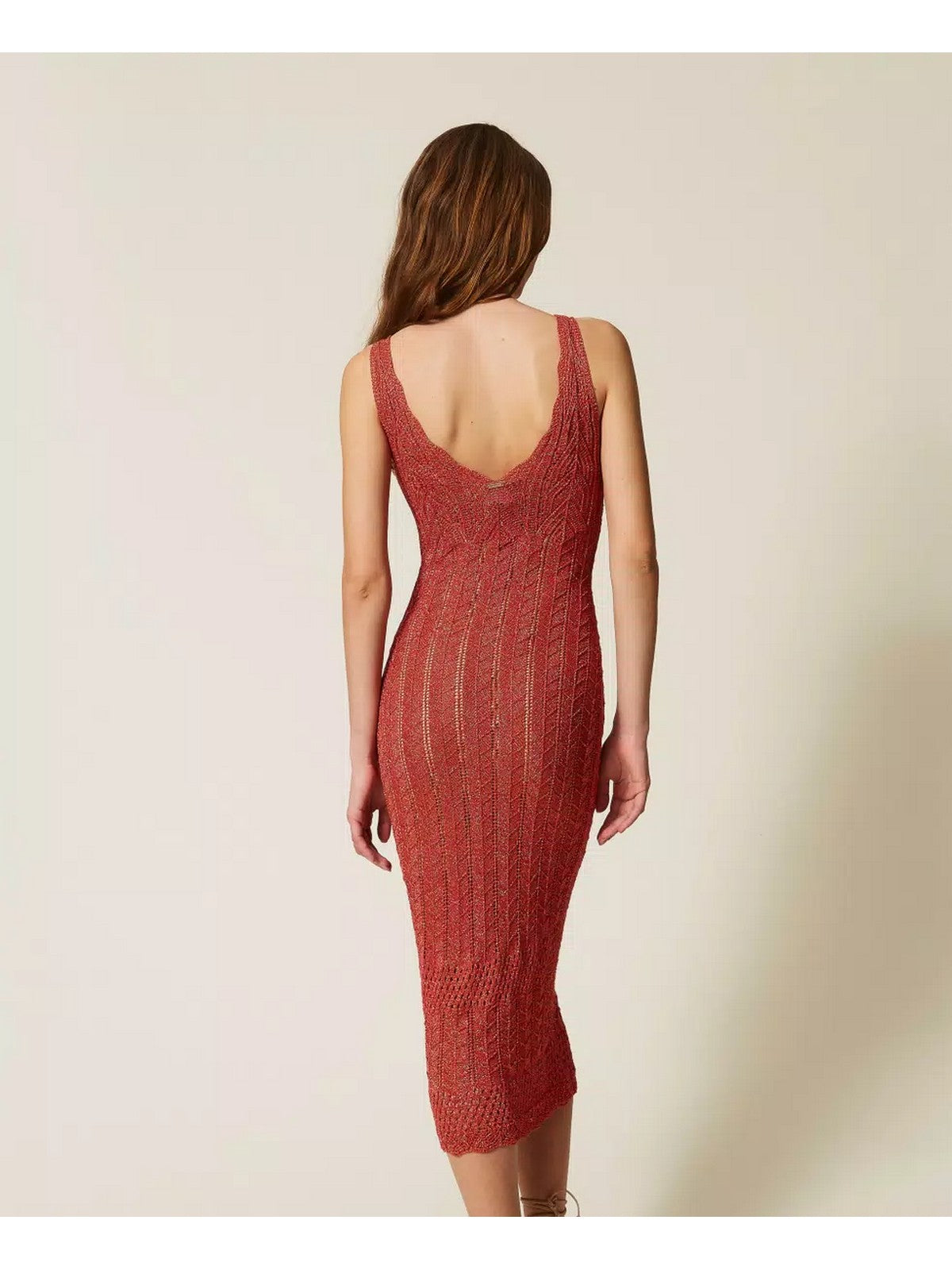 TWINSET Abito Donna 261TT3322 11697 LIP GLOSS SCURO LUREX