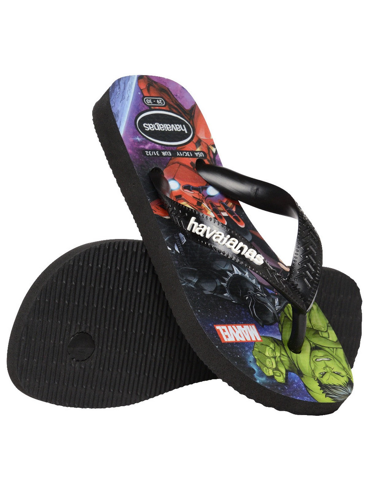 HAVAIANAS Infradito Bambini e ragazzi Hav. Kids top marvel 4148300.0090 Nero gioboutiqueweb