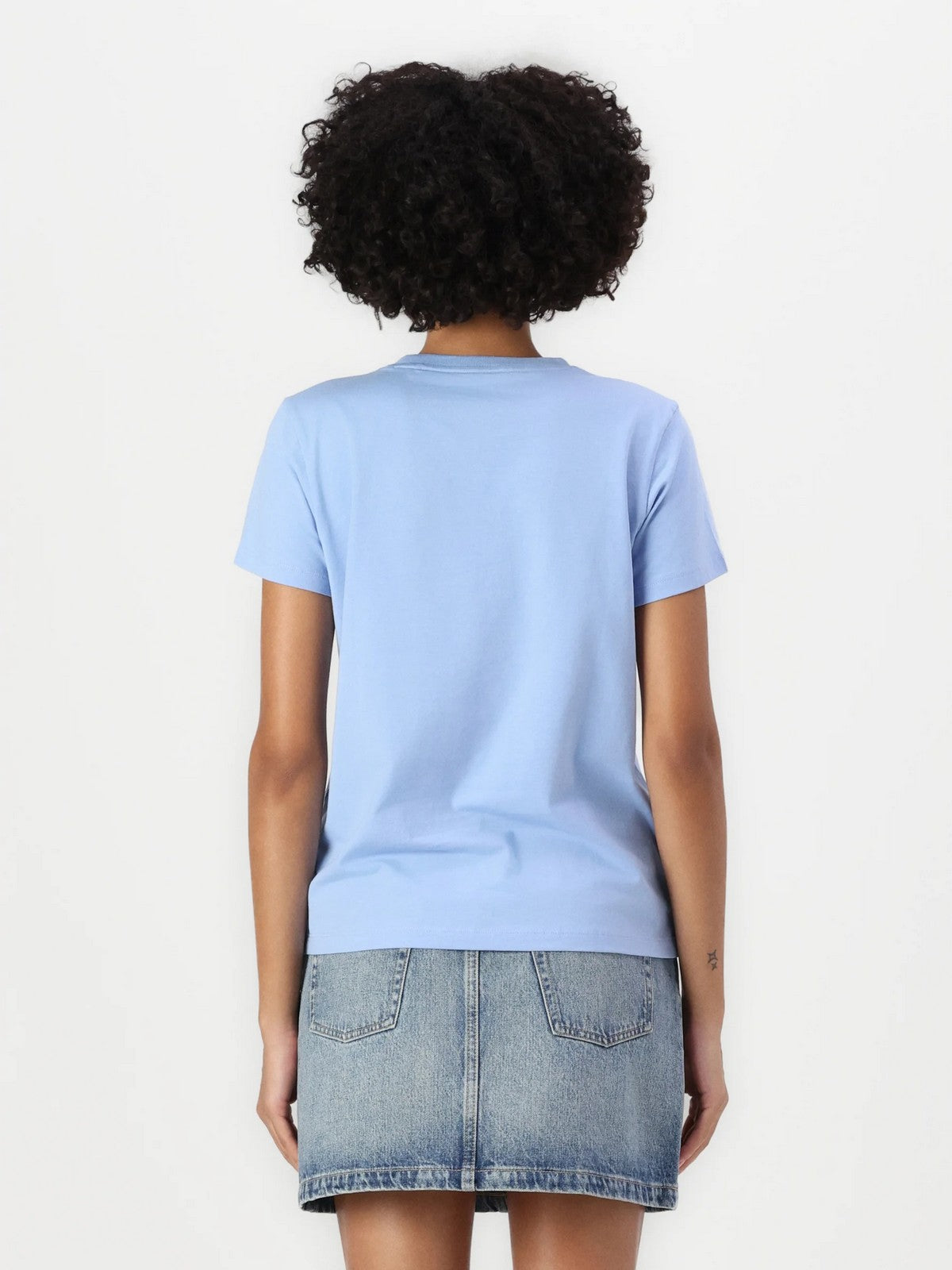 GUESS T-shirt Donna GJ SS CN BOXY MINI TRIANG TEE W4YI05 K8HM0 G7CP Blu gioboutiqueweb