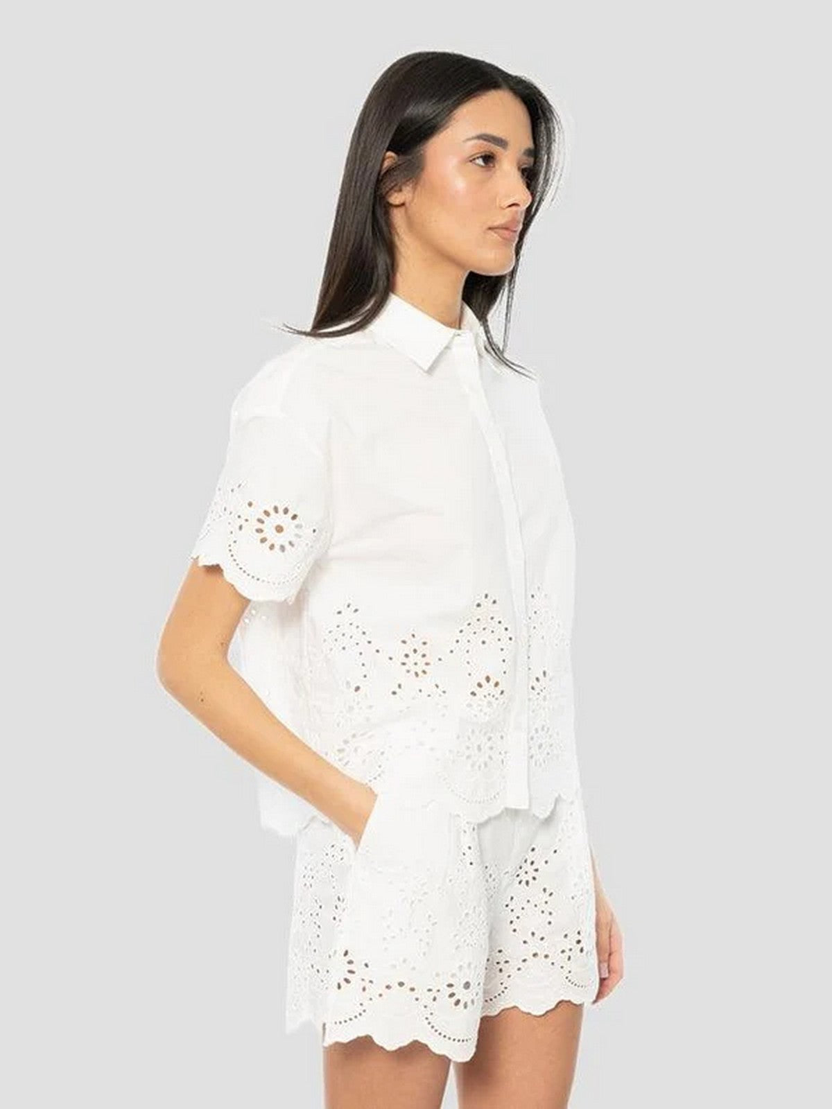 MC2 SAINT BARTH Blusa Donna CLEMENTINE 01315L SANGALLO MORRIS FLOWER EMBRY 01