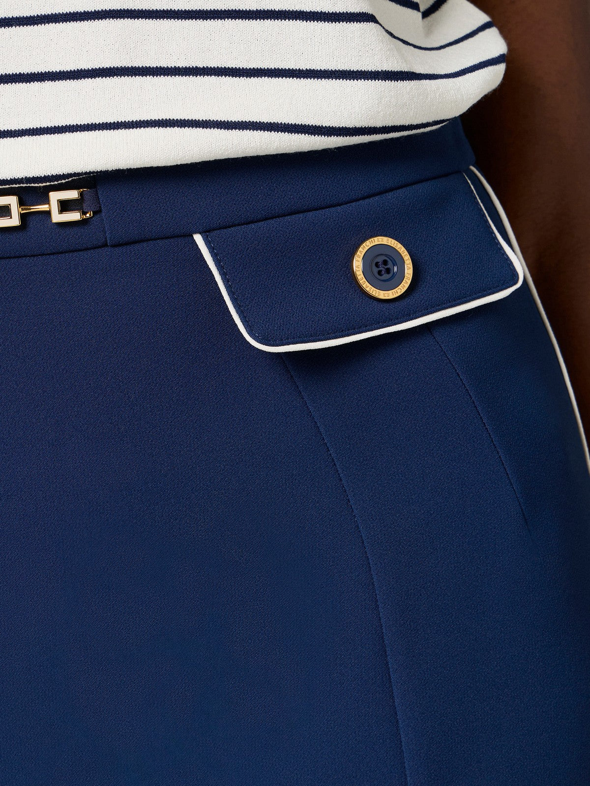 ELISABETTA FRANCHI Gonna Donna GOT0351E2-DN9 Blu gioboutiqueweb