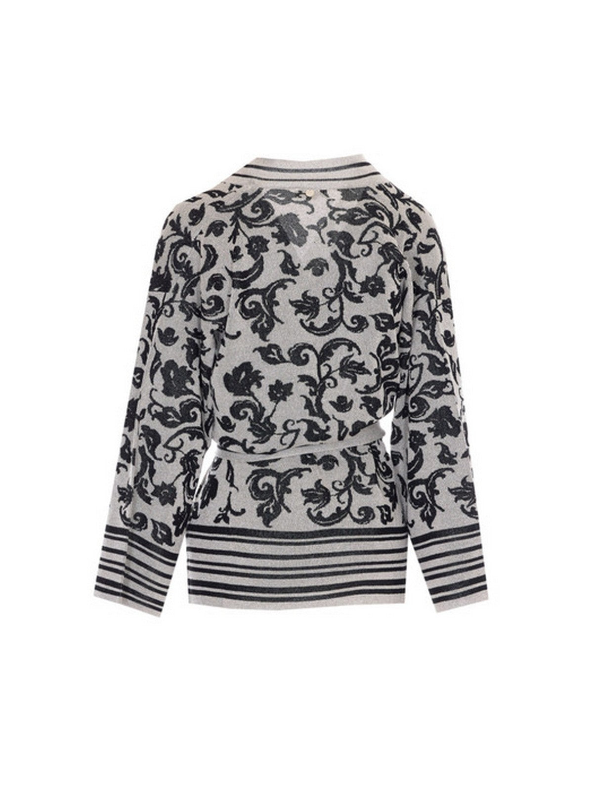 LIU JO WHITE Cardigan Donna WA6423MA587 P9564 Jacq.arab.white/blac