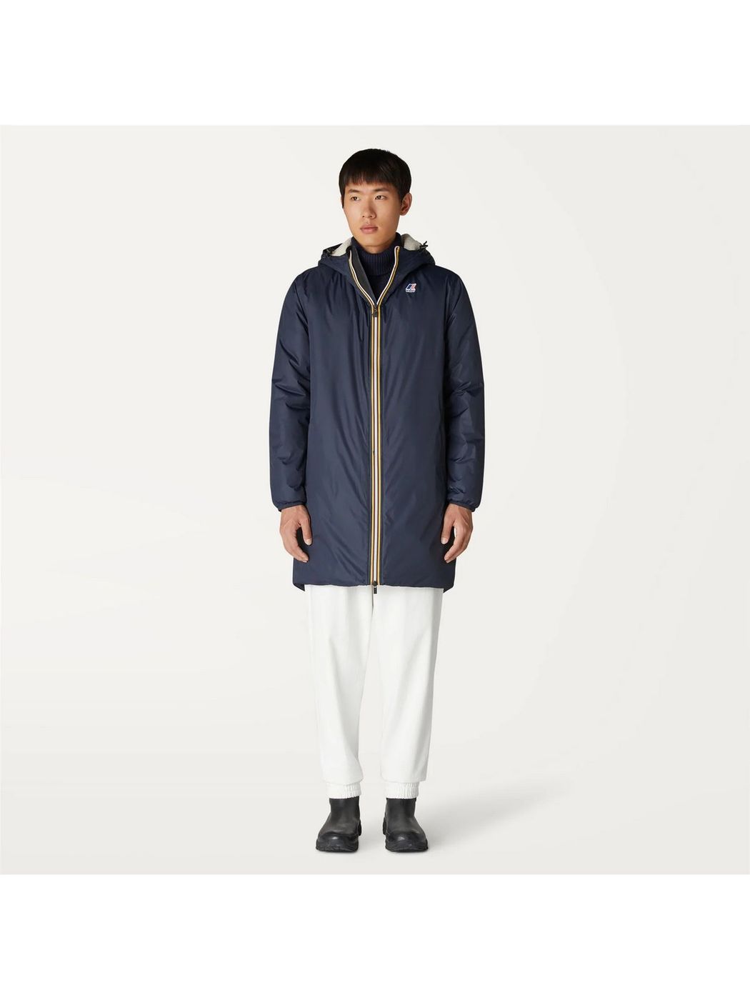 K-WAY Giubbino Uomo Le vrai 3.0 eiffel orsetto K3114KW K89 Blu gioboutiqueweb