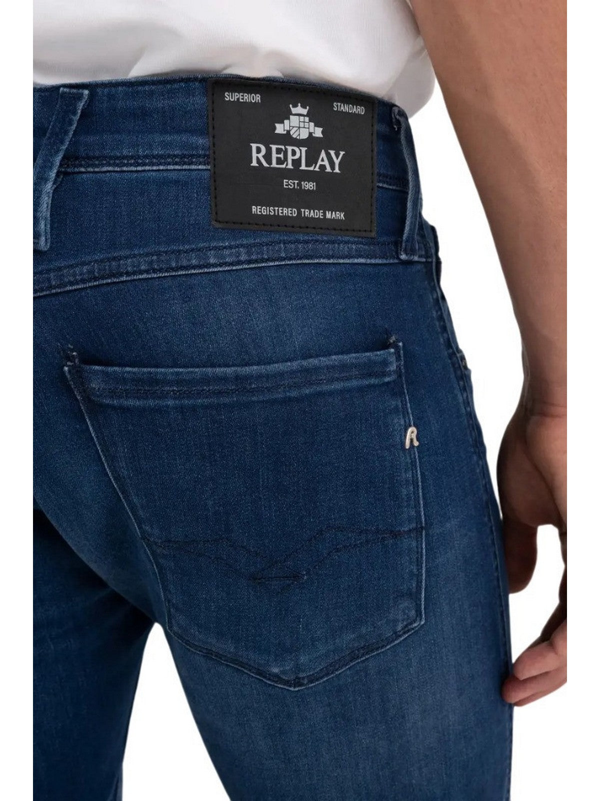 REPLAY Jeans Uomo M91400041A783 009 MEDIUM BLUE gioboutiqueweb