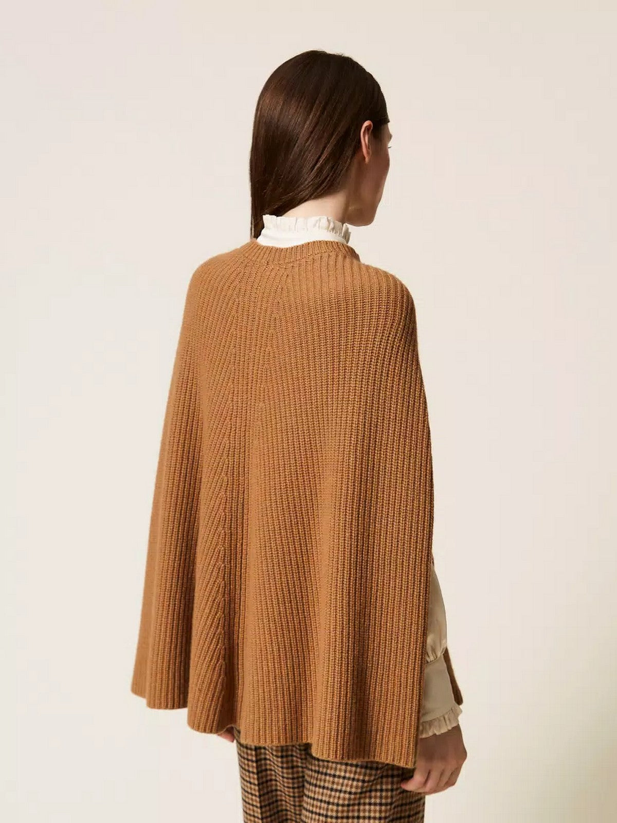 TWINSET Mantella Donna MIX MERINOS WOOL SHAPES 252TT3421 12538 ALPACA