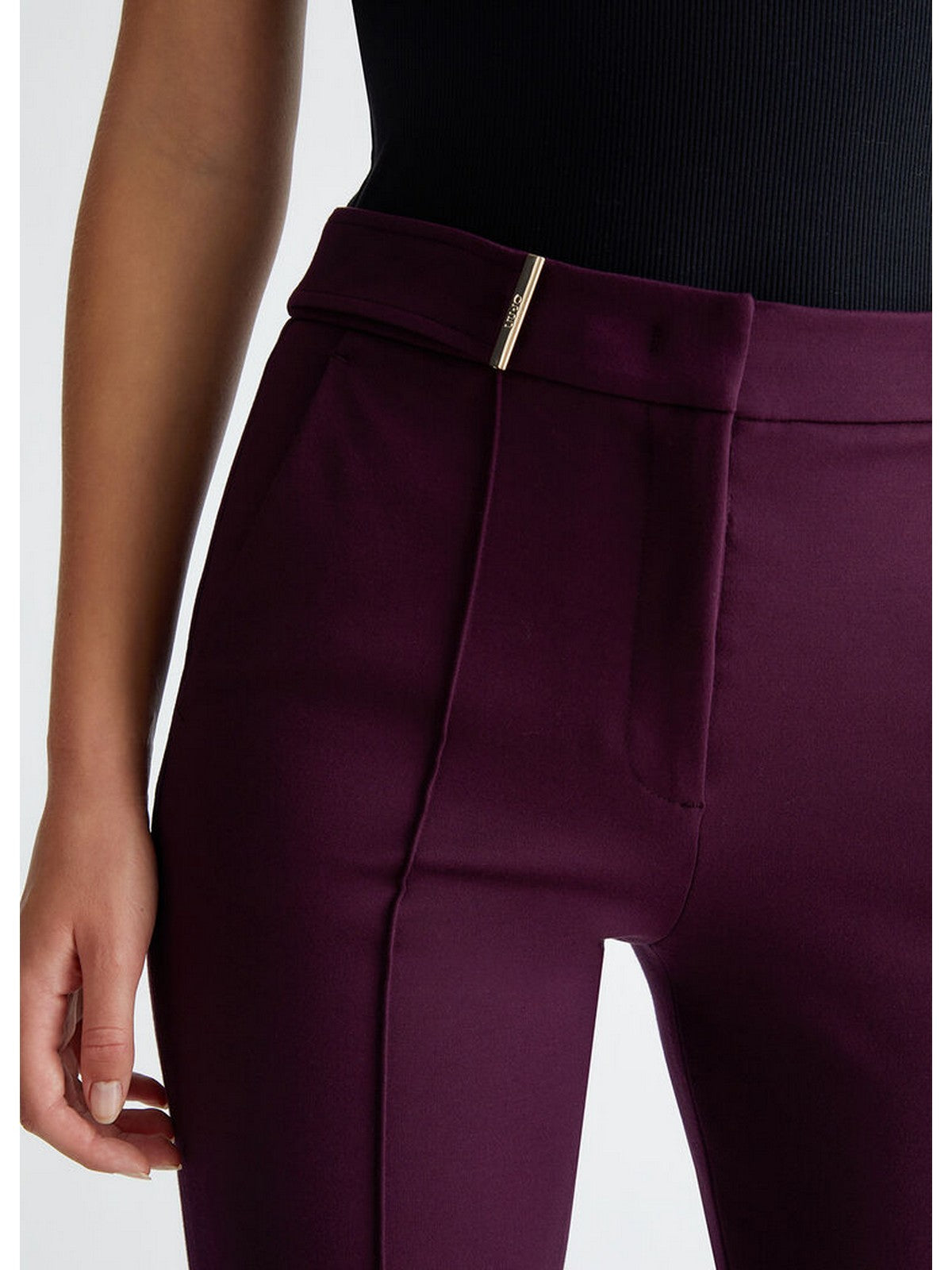 LIU JO BLACK Pantalone Donna CF4394J1857 X0593 Viola gioboutiqueweb