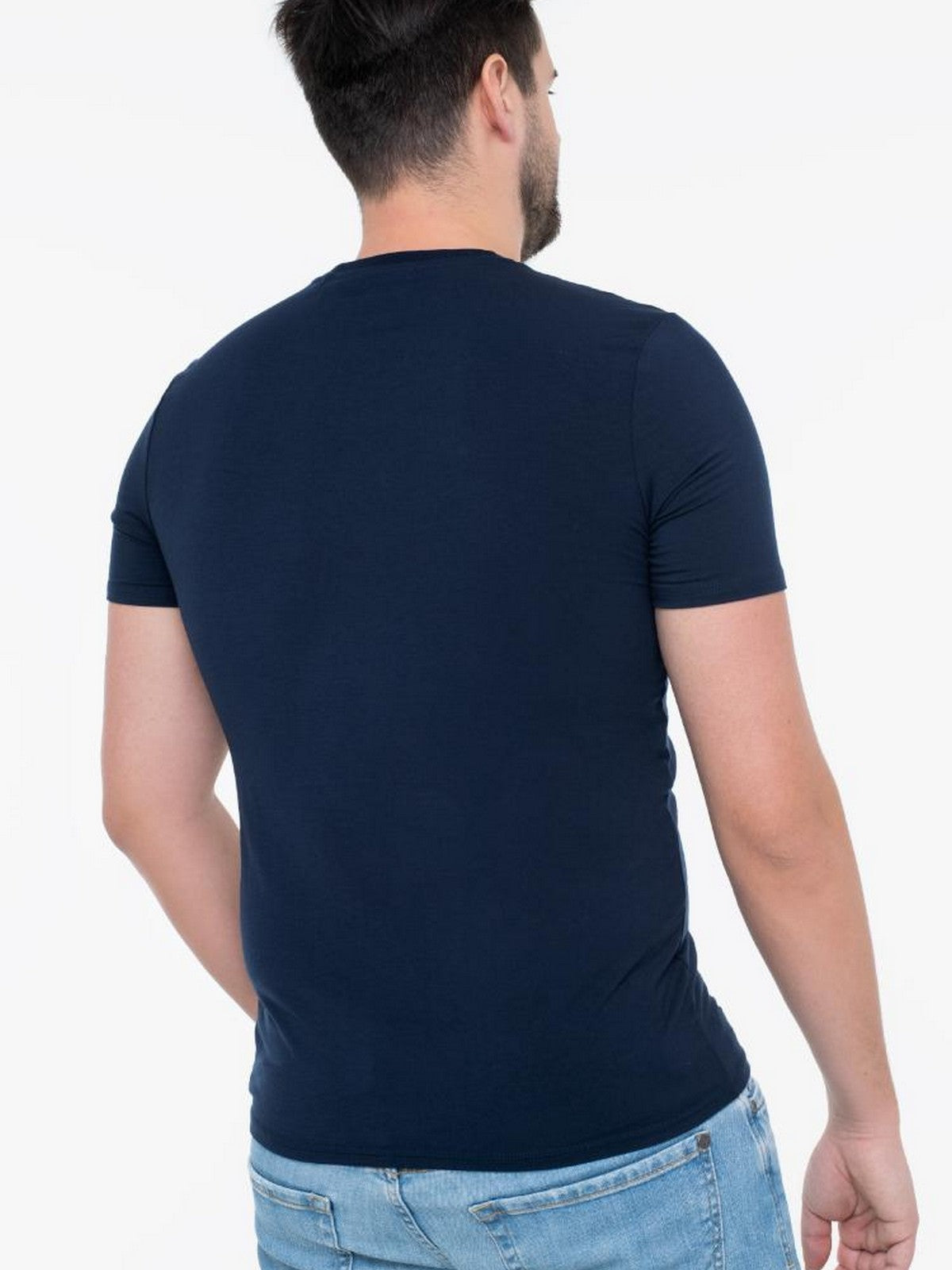 GUESS T-shirt Uomo GJ SLIM FIT SINGLE CN TEE M4BZ38 KBF92 A71W DARING OCEAN gioboutiqueweb